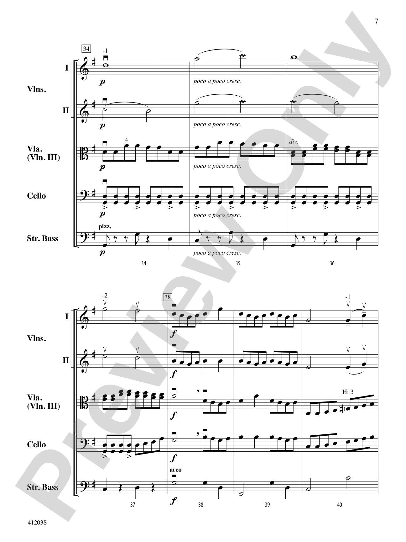 Wayland Overture: String Orchestra Conductor Score & Parts