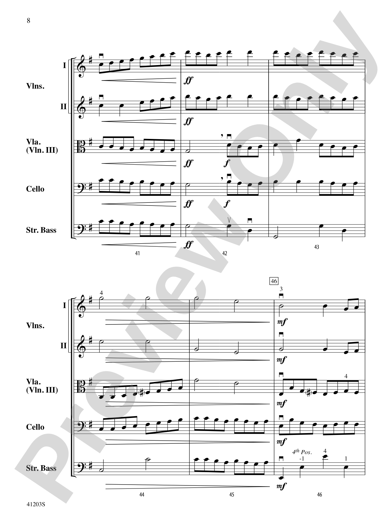 Wayland Overture: String Orchestra Conductor Score & Parts