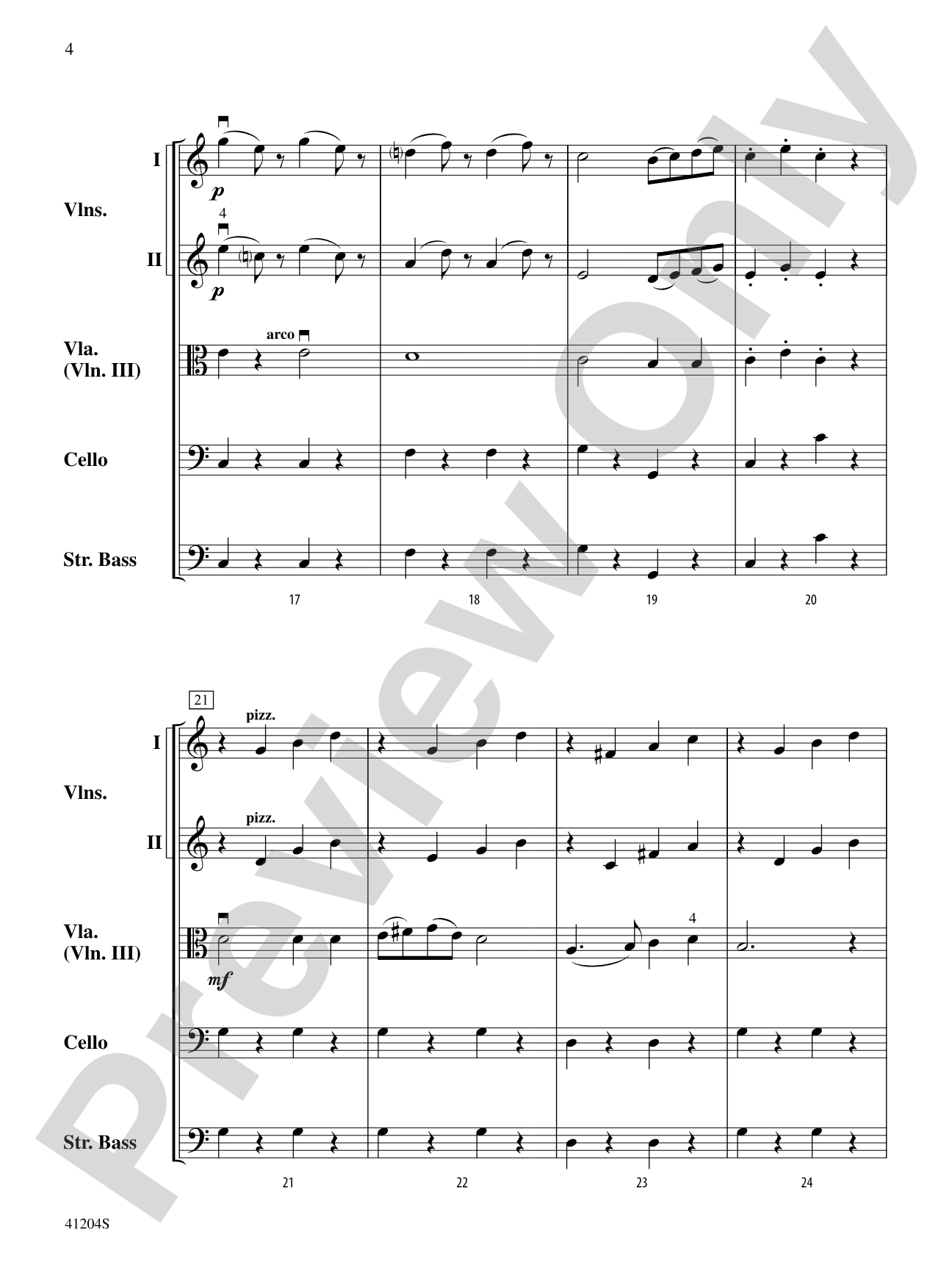 The Marriage of Figaro: String Orchestra Conductor Score & Parts