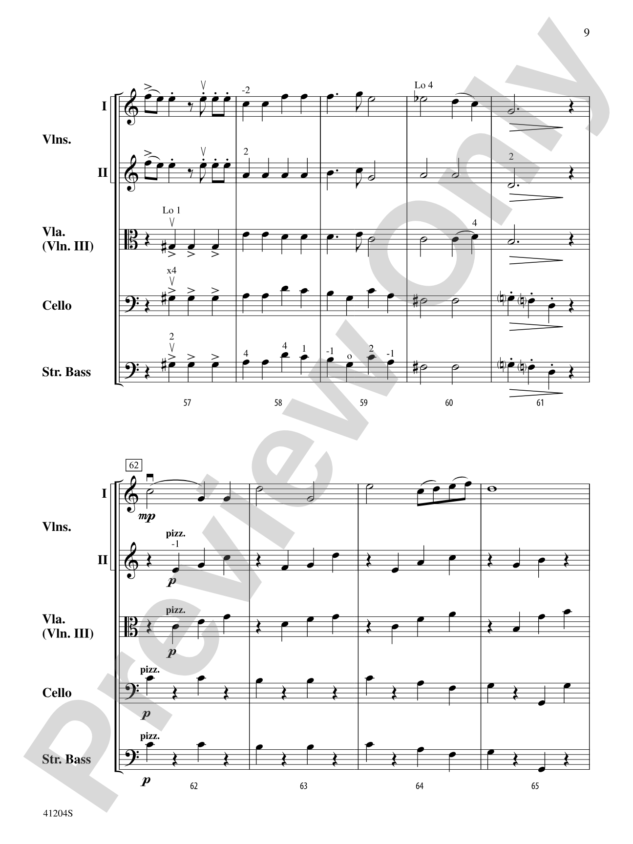 The Marriage of Figaro: String Orchestra Conductor Score & Parts