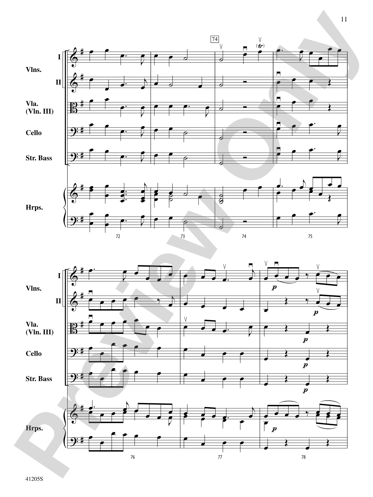 Coronation 1727: String Orchestra Conductor Score & Parts