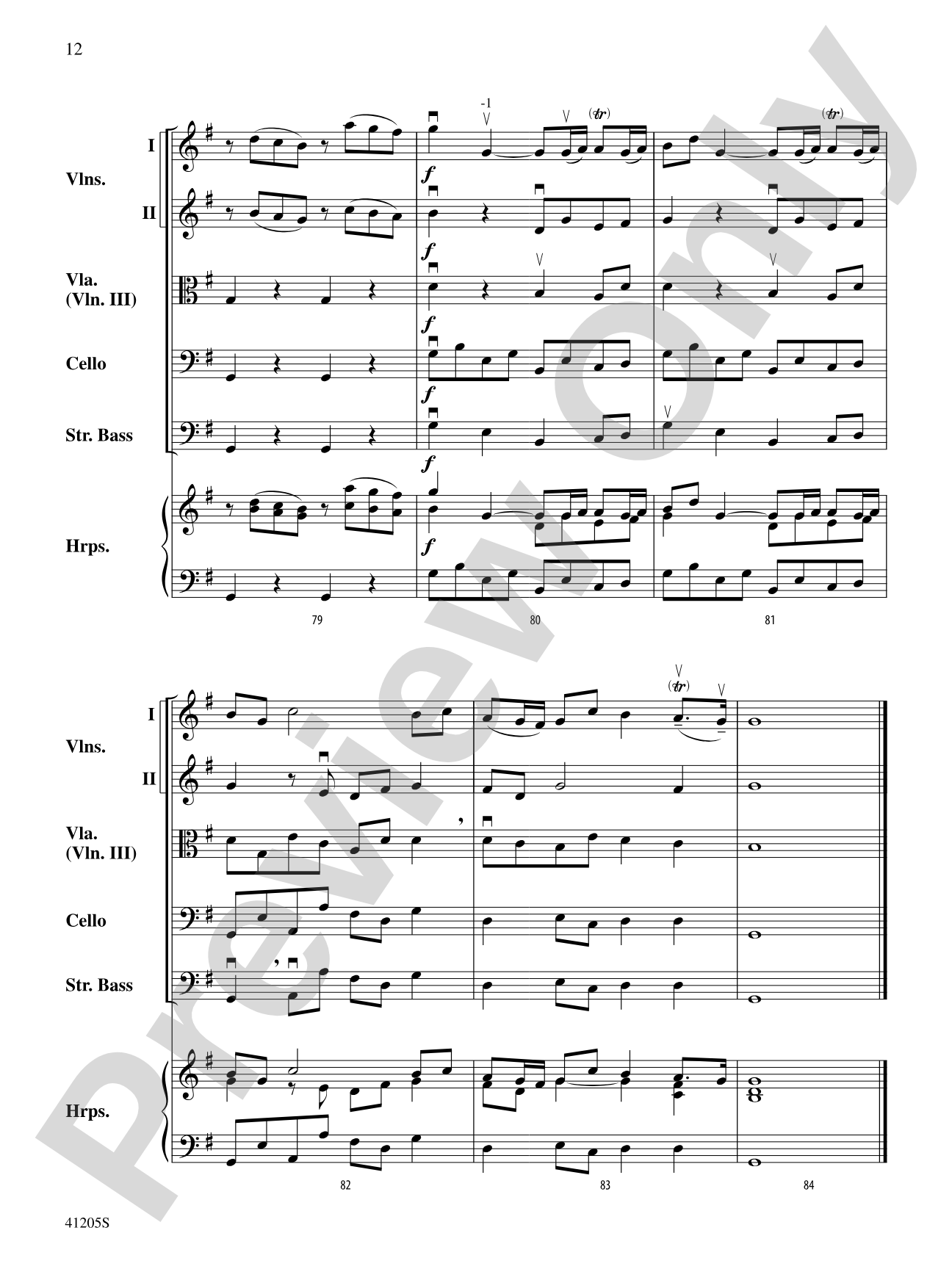 Coronation 1727: String Orchestra Conductor Score & Parts