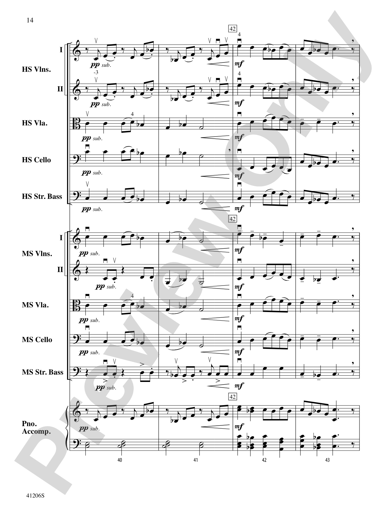 Newtown Peace Anthem: String Orchestra Conductor Score & Parts