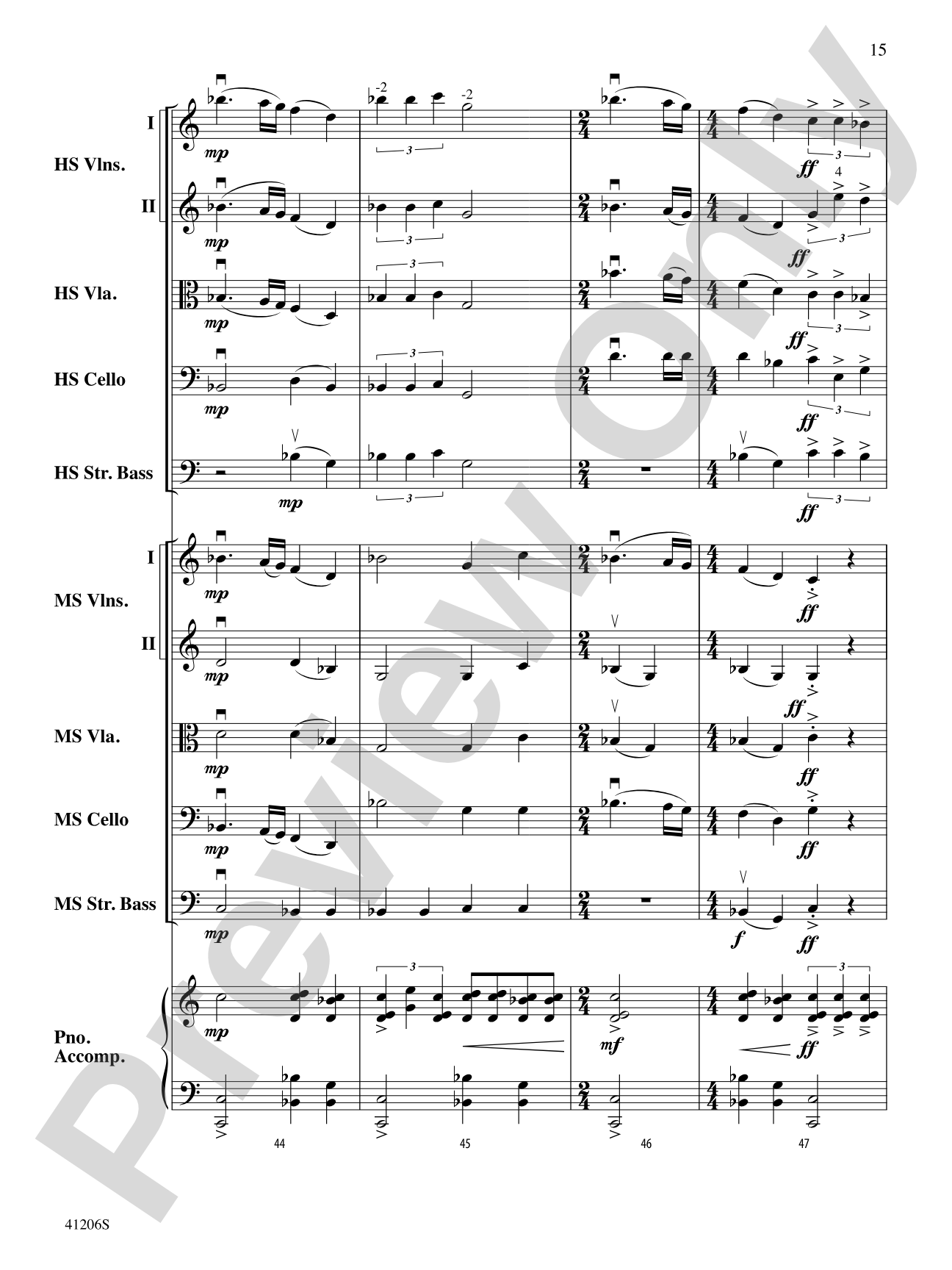 Newtown Peace Anthem: String Orchestra Conductor Score & Parts