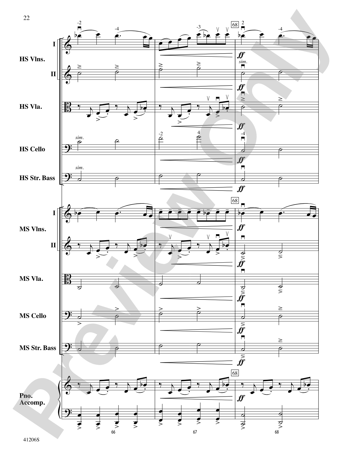 Newtown Peace Anthem: String Orchestra Conductor Score & Parts