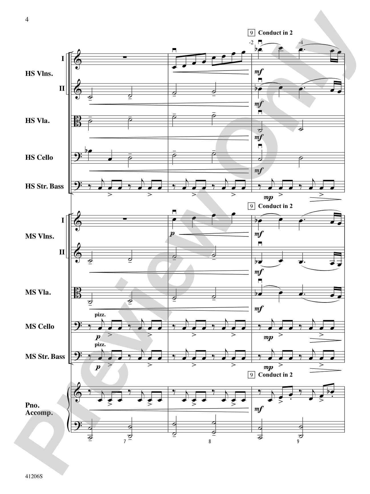 Newtown Peace Anthem: String Orchestra Conductor Score & Parts