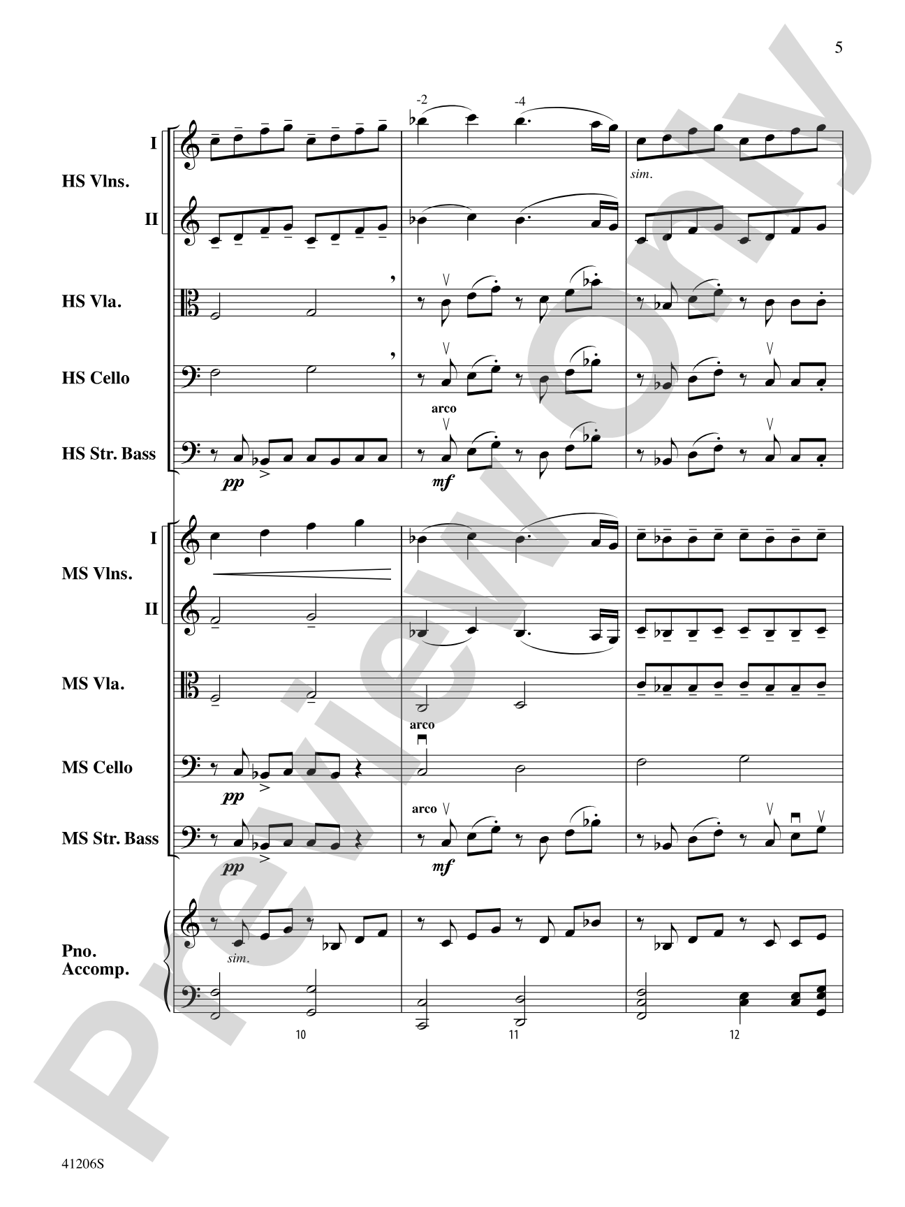 Newtown Peace Anthem: String Orchestra Conductor Score & Parts