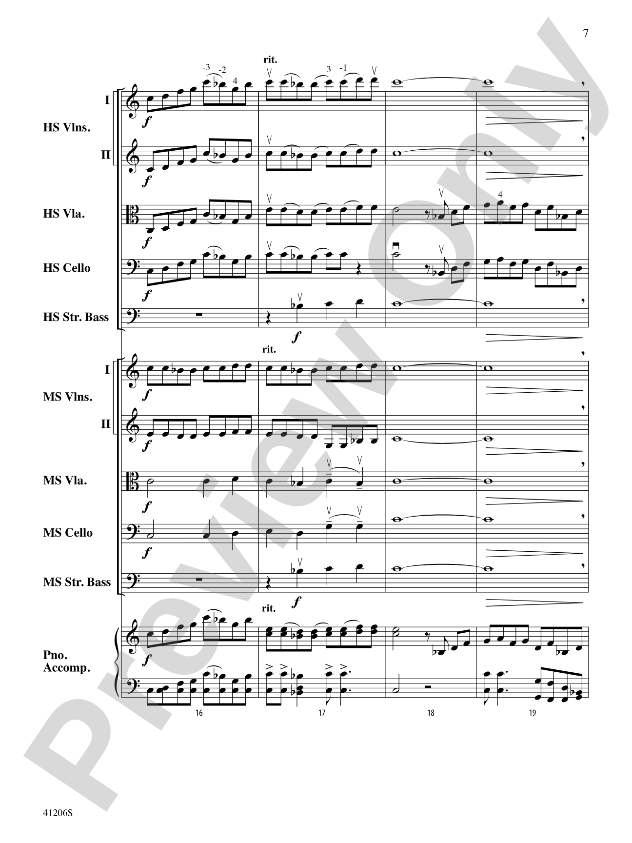 Newtown Peace Anthem: String Orchestra Conductor Score & Parts
