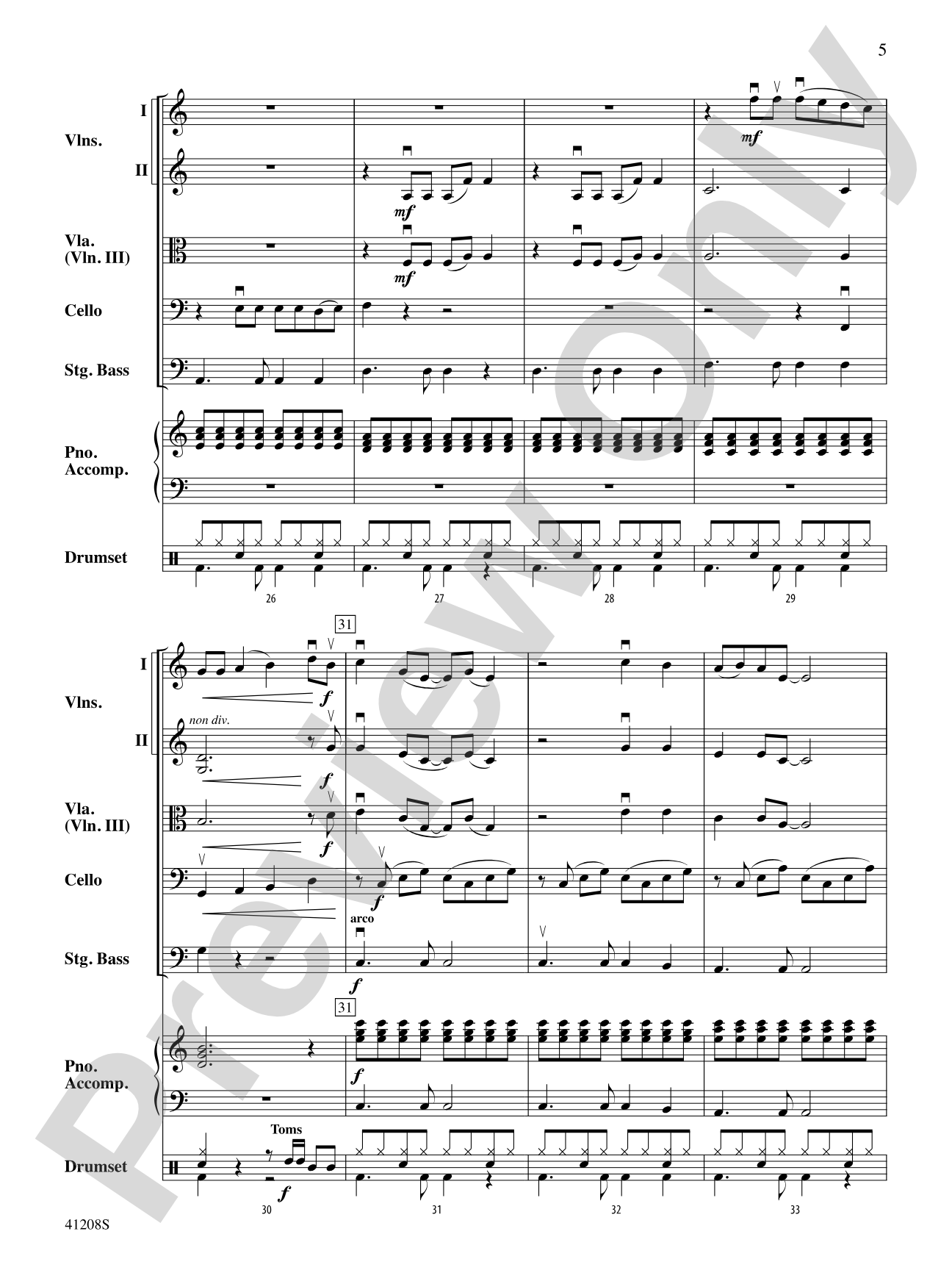 We Are Young: String Orchestra Conductor Score & Parts