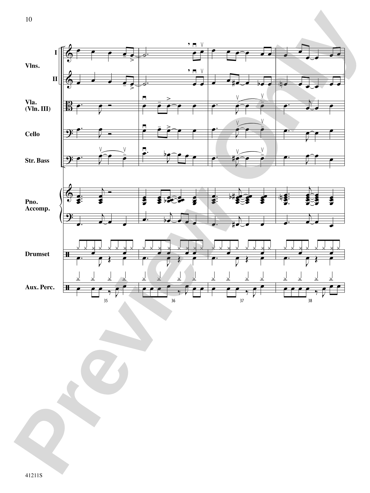 Frosty's Caribbean Holiday: String Orchestra Conductor Score & Parts