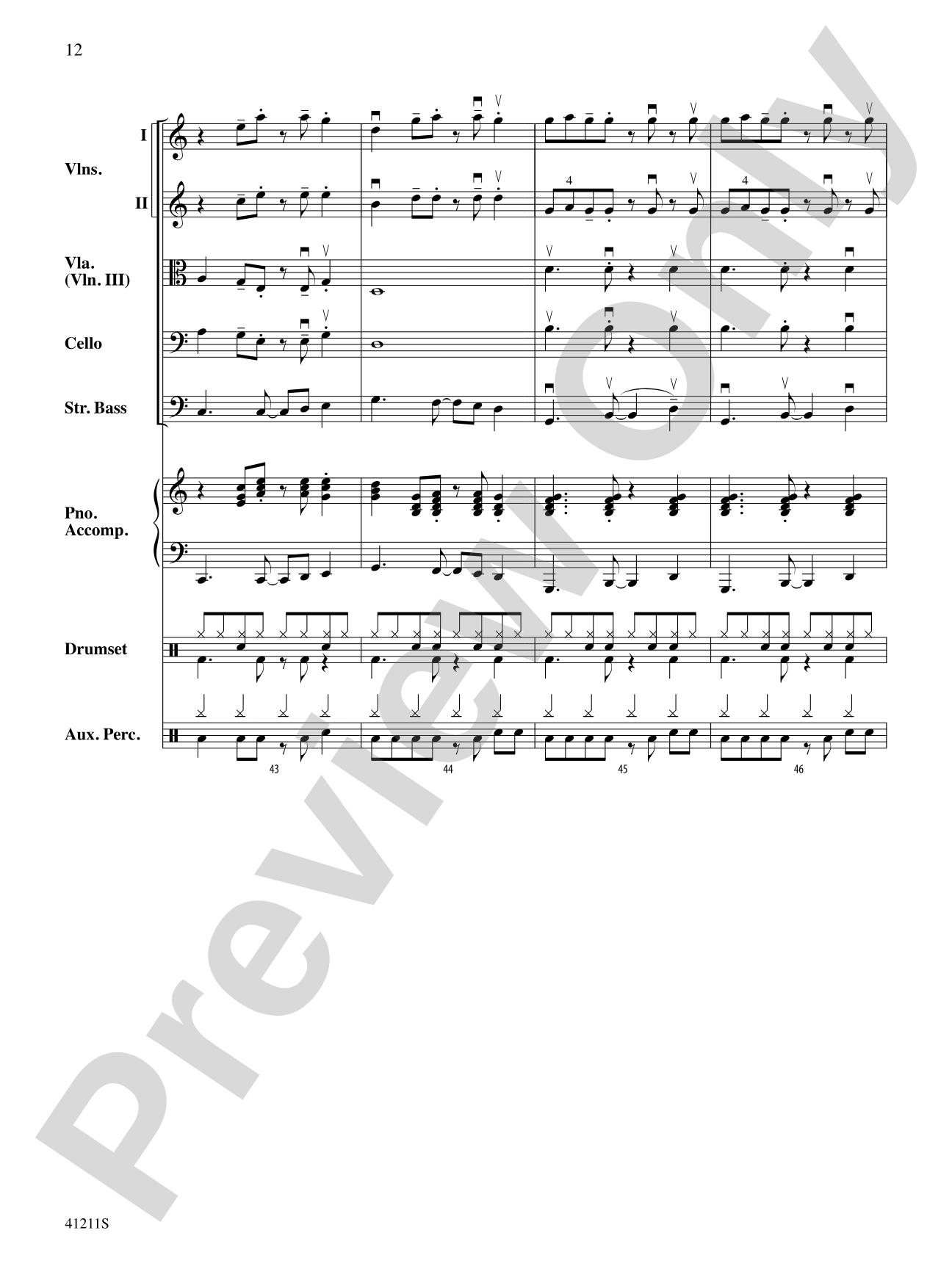 Frosty's Caribbean Holiday: String Orchestra Conductor Score & Parts