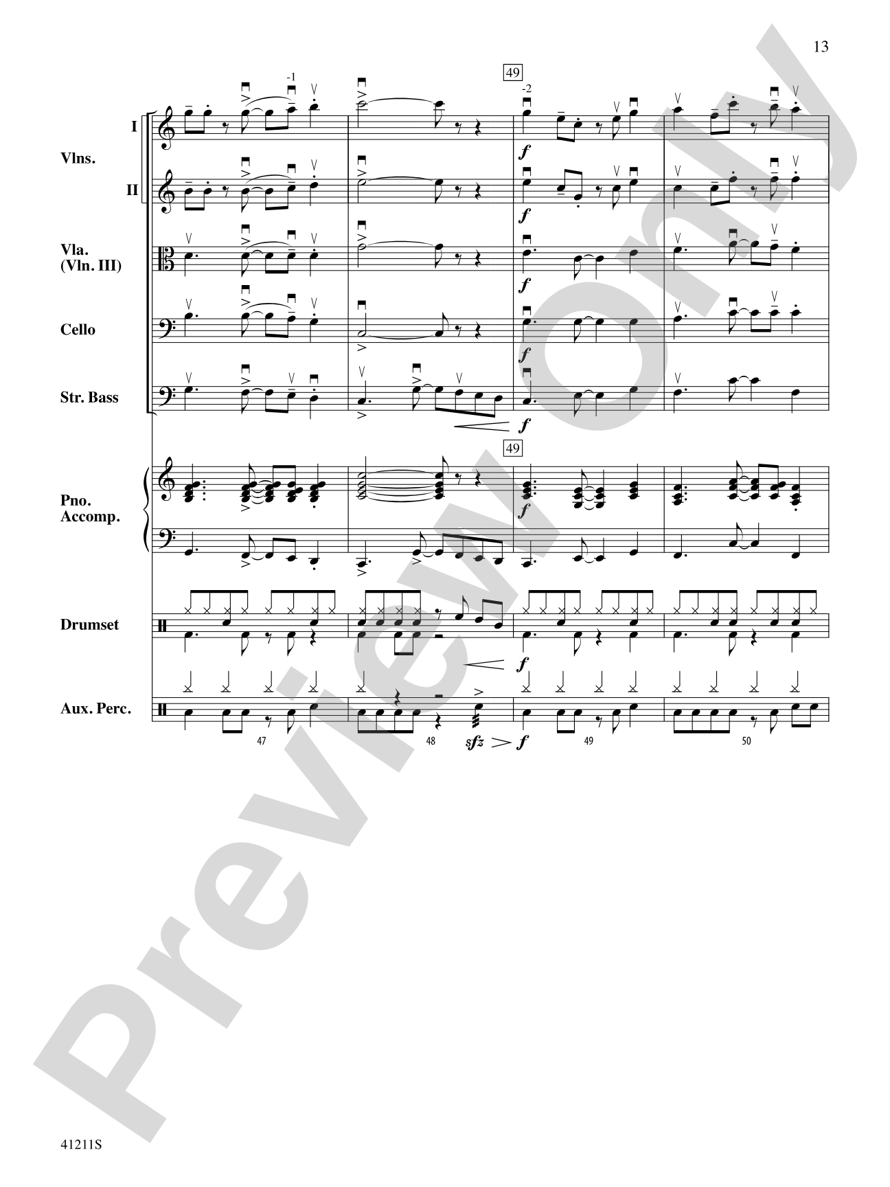 Frosty's Caribbean Holiday: String Orchestra Conductor Score & Parts