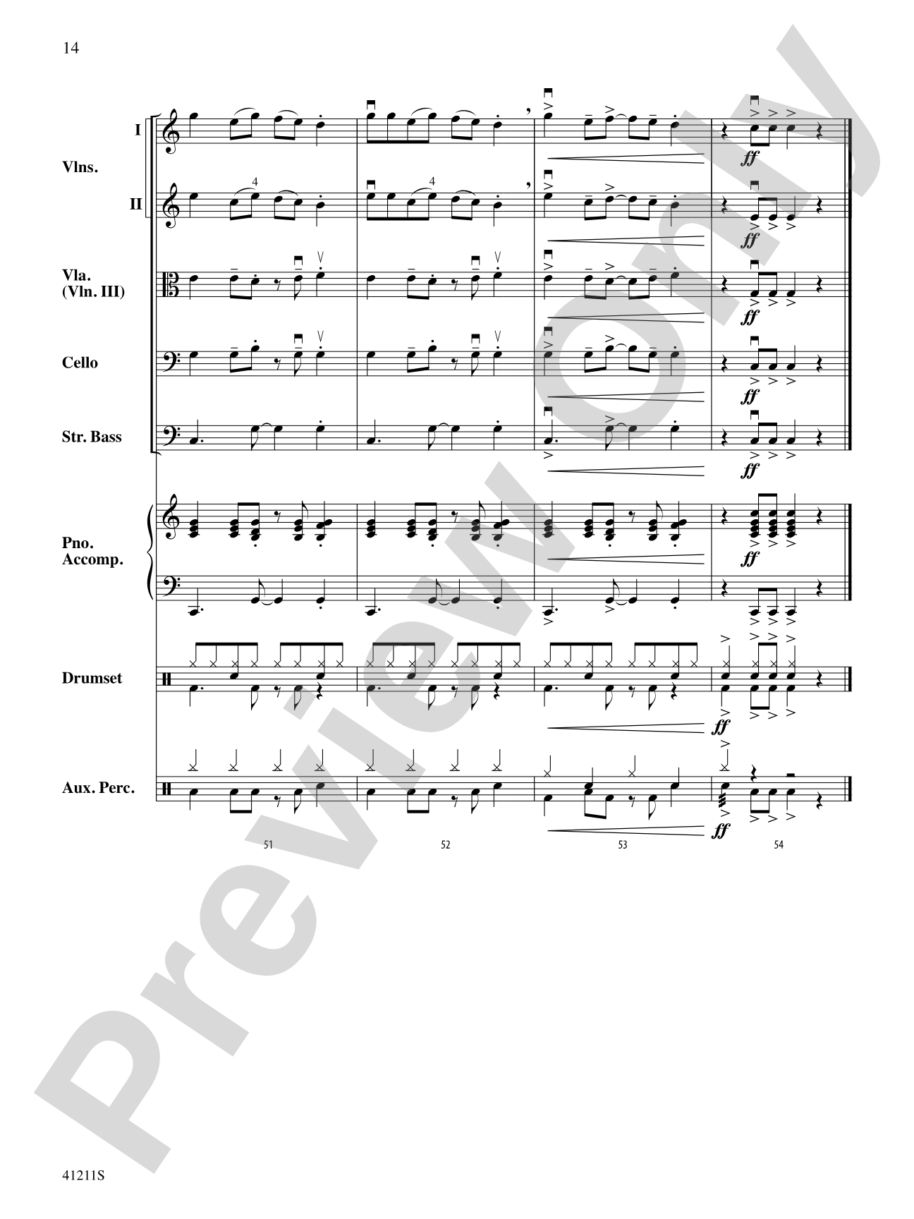 Frosty's Caribbean Holiday: String Orchestra Conductor Score & Parts