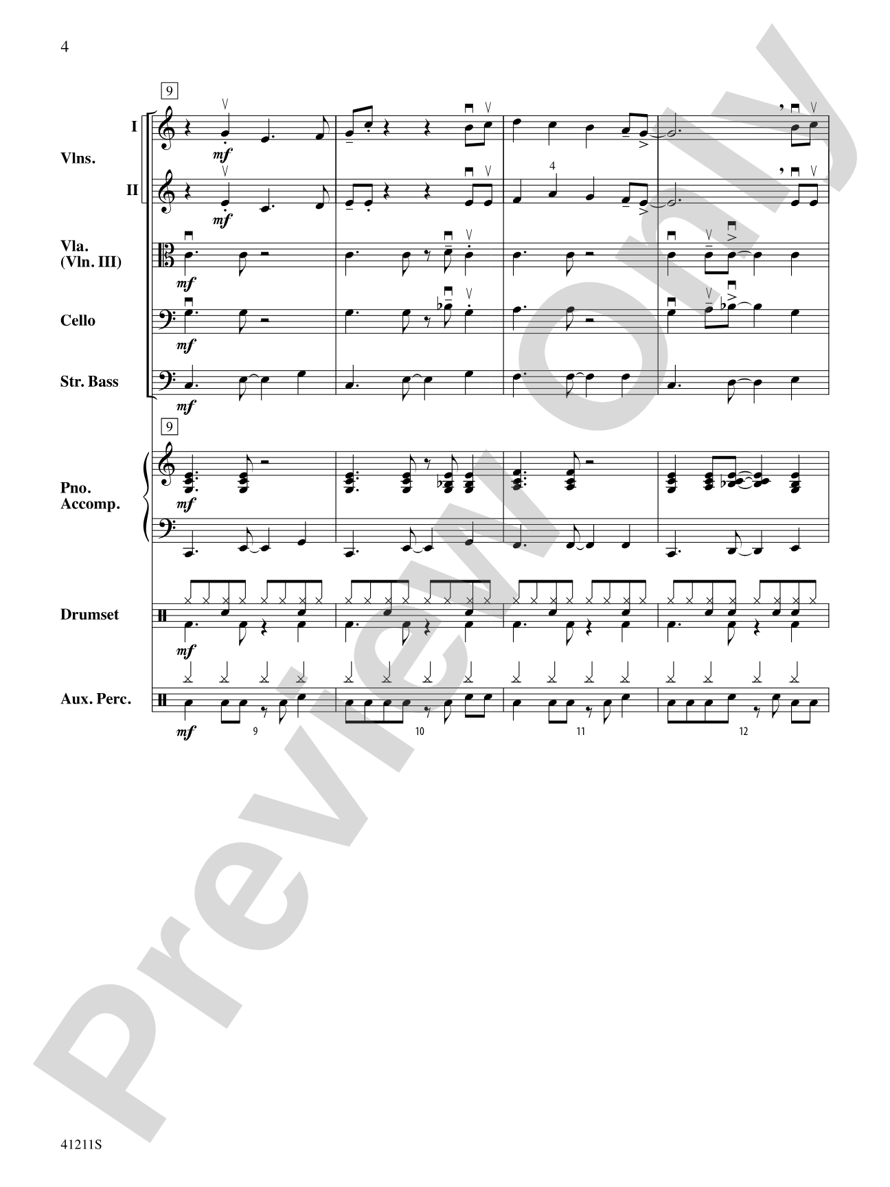 Frosty's Caribbean Holiday: String Orchestra Conductor Score & Parts