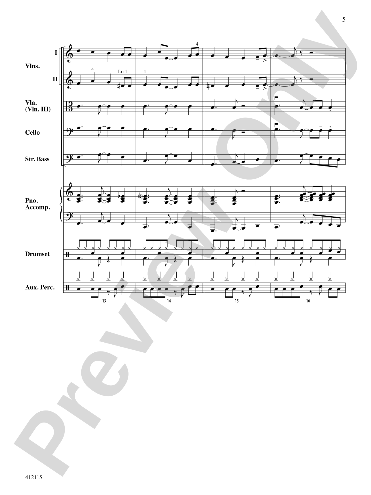 Frosty's Caribbean Holiday: String Orchestra Conductor Score & Parts