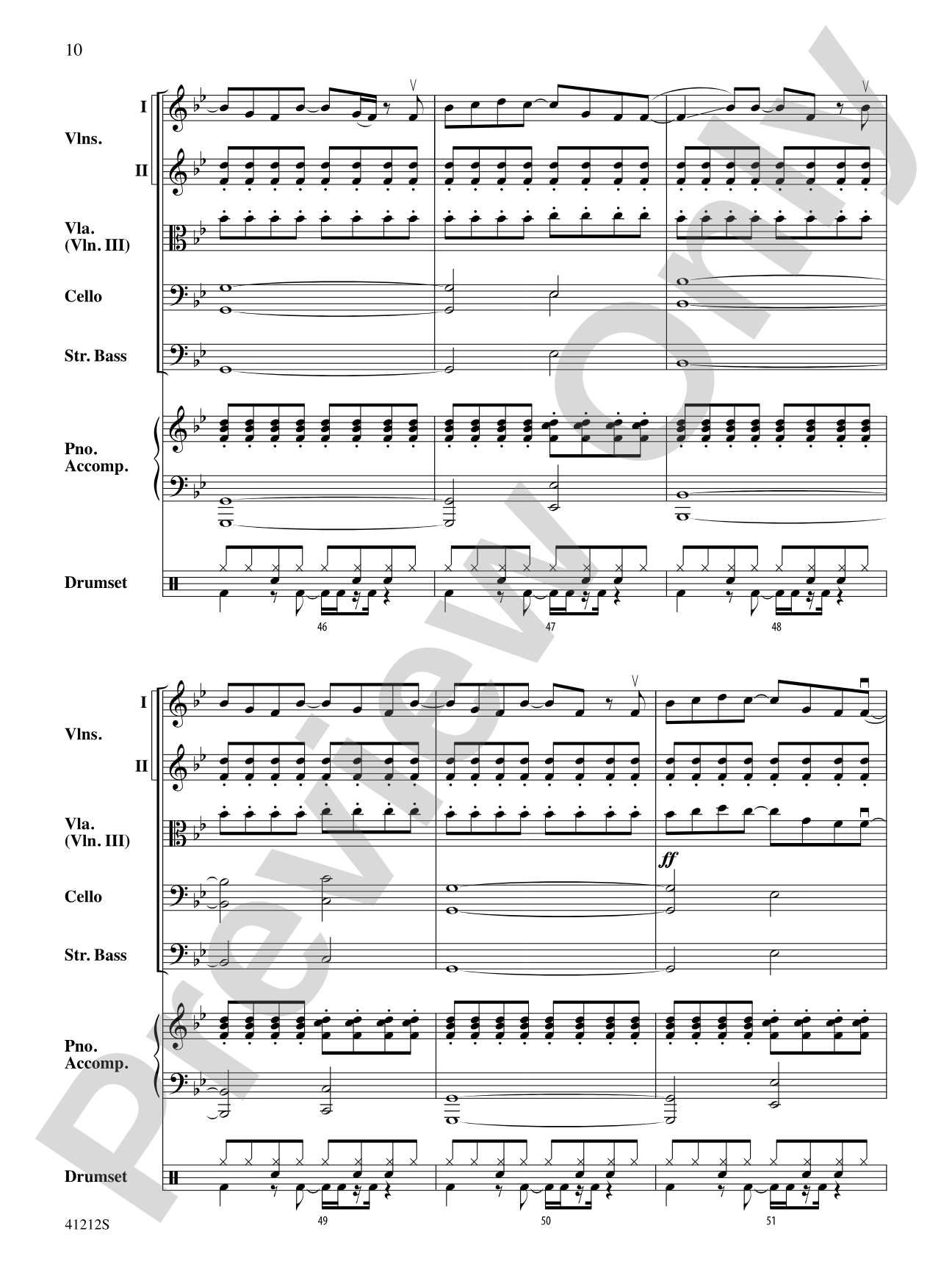 Roar: String Orchestra Conductor Score & Parts