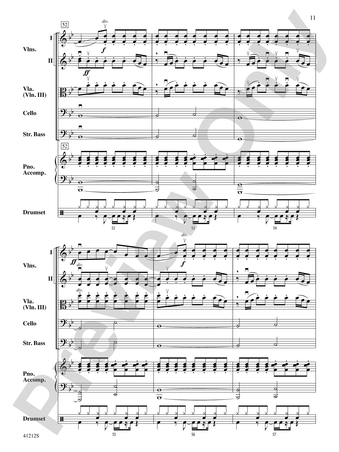 Roar: String Orchestra Conductor Score & Parts