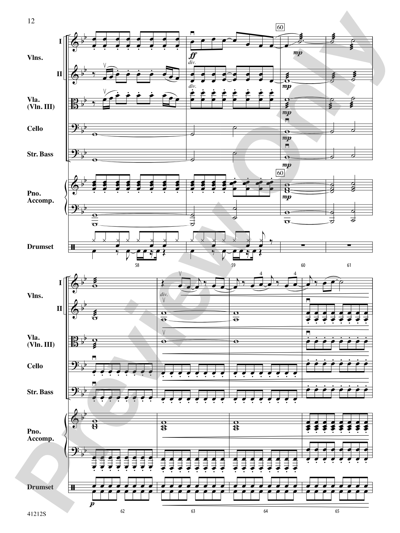 Roar: String Orchestra Conductor Score & Parts