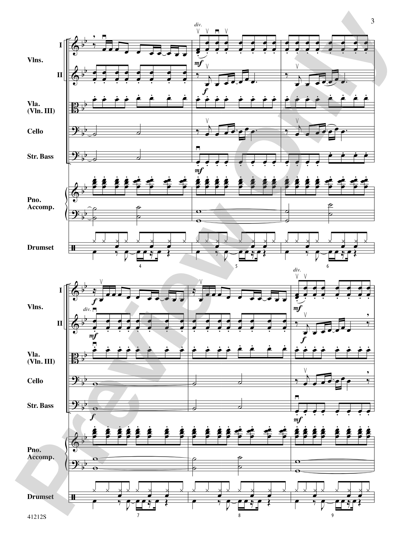 Roar: String Orchestra Conductor Score & Parts
