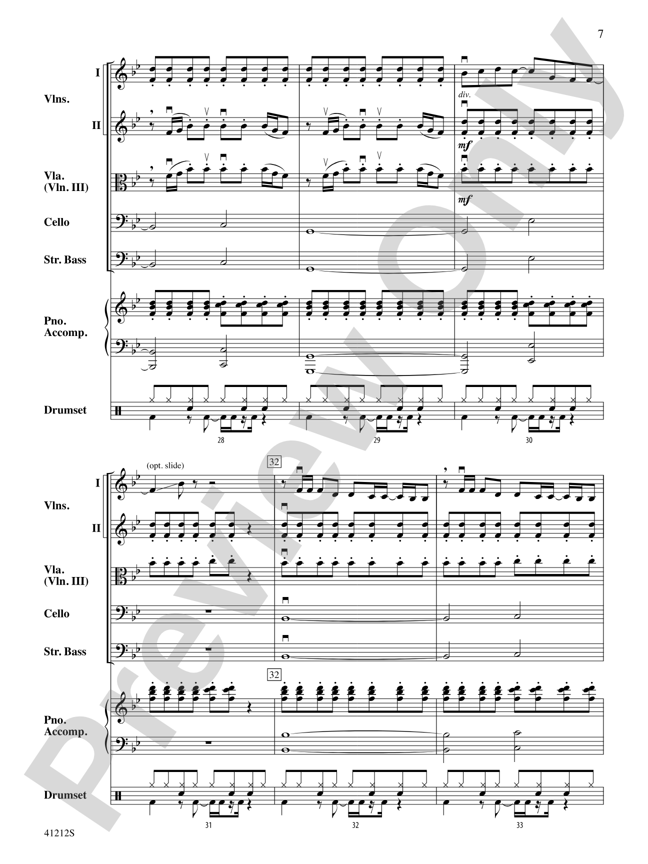 Roar: String Orchestra Conductor Score & Parts