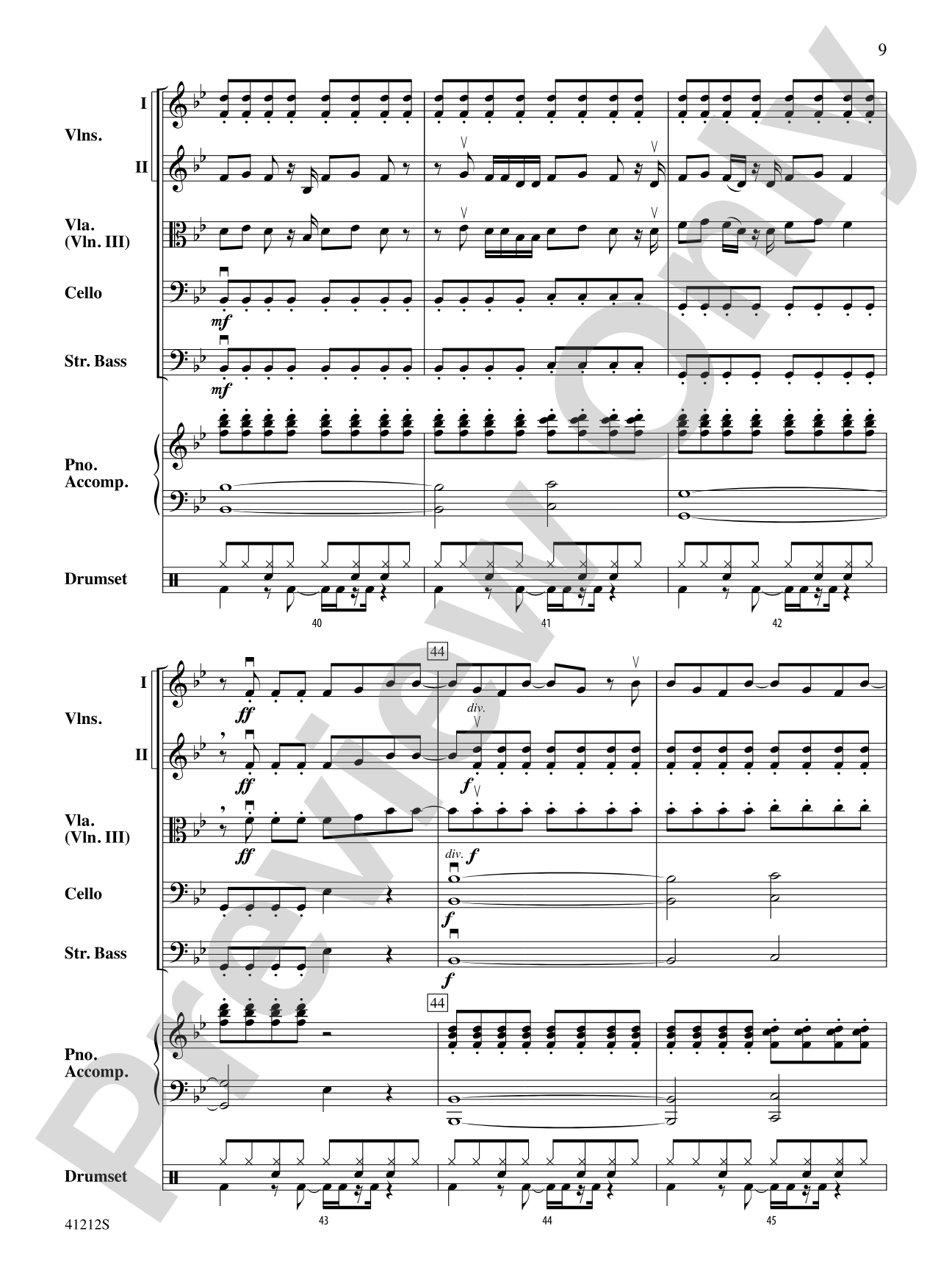 Roar: String Orchestra Conductor Score & Parts