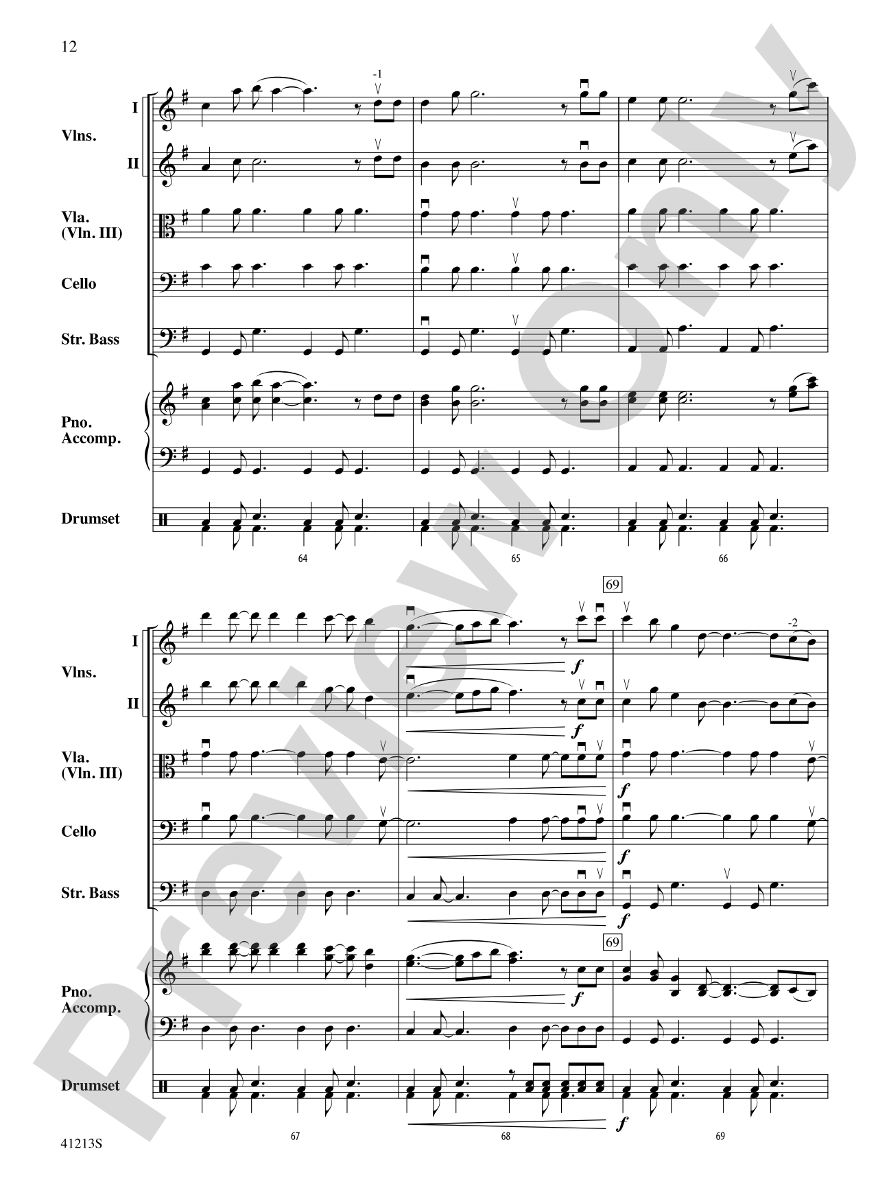 Carry On: String Orchestra Conductor Score & Parts