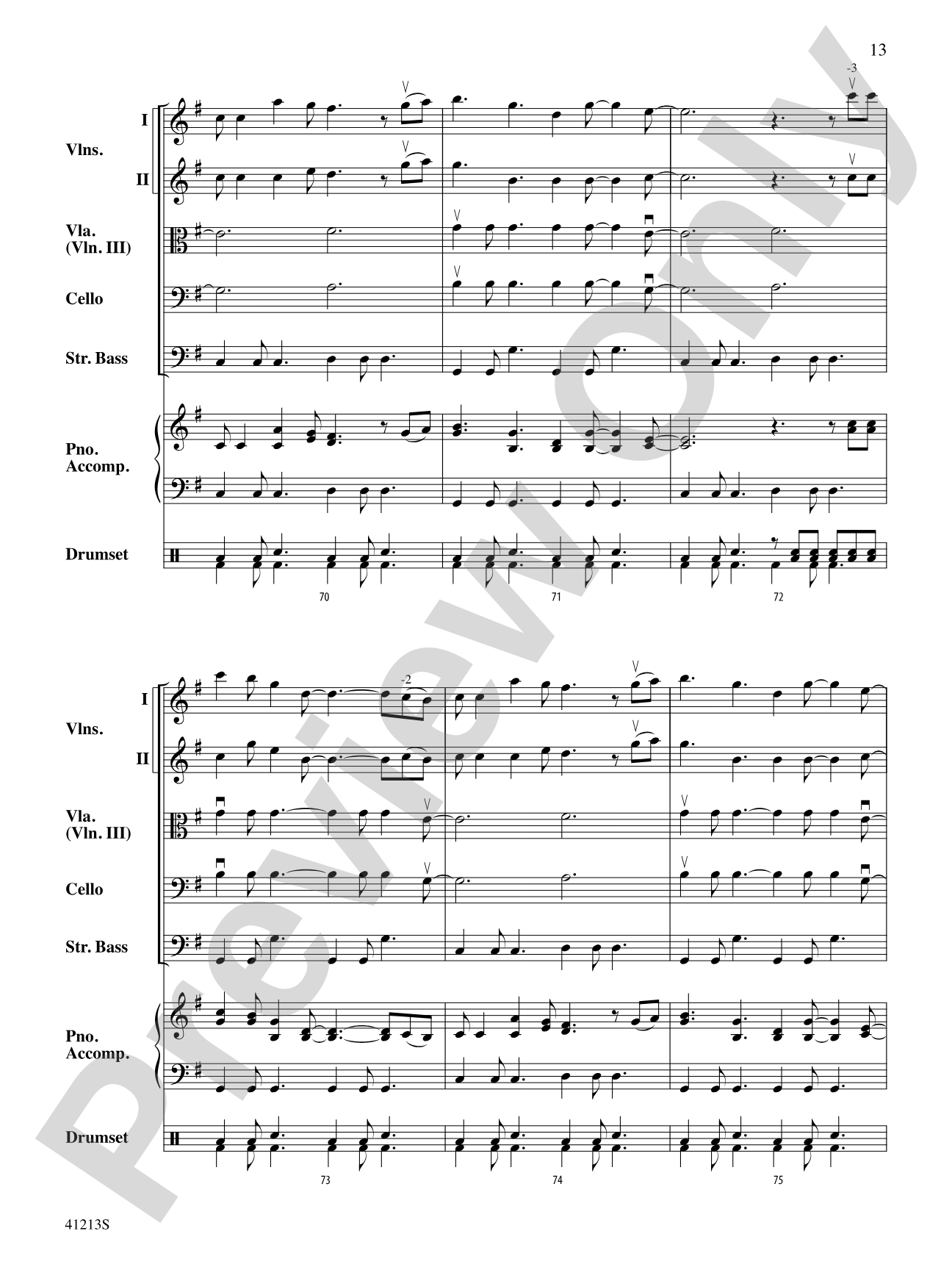 Carry On: String Orchestra Conductor Score & Parts