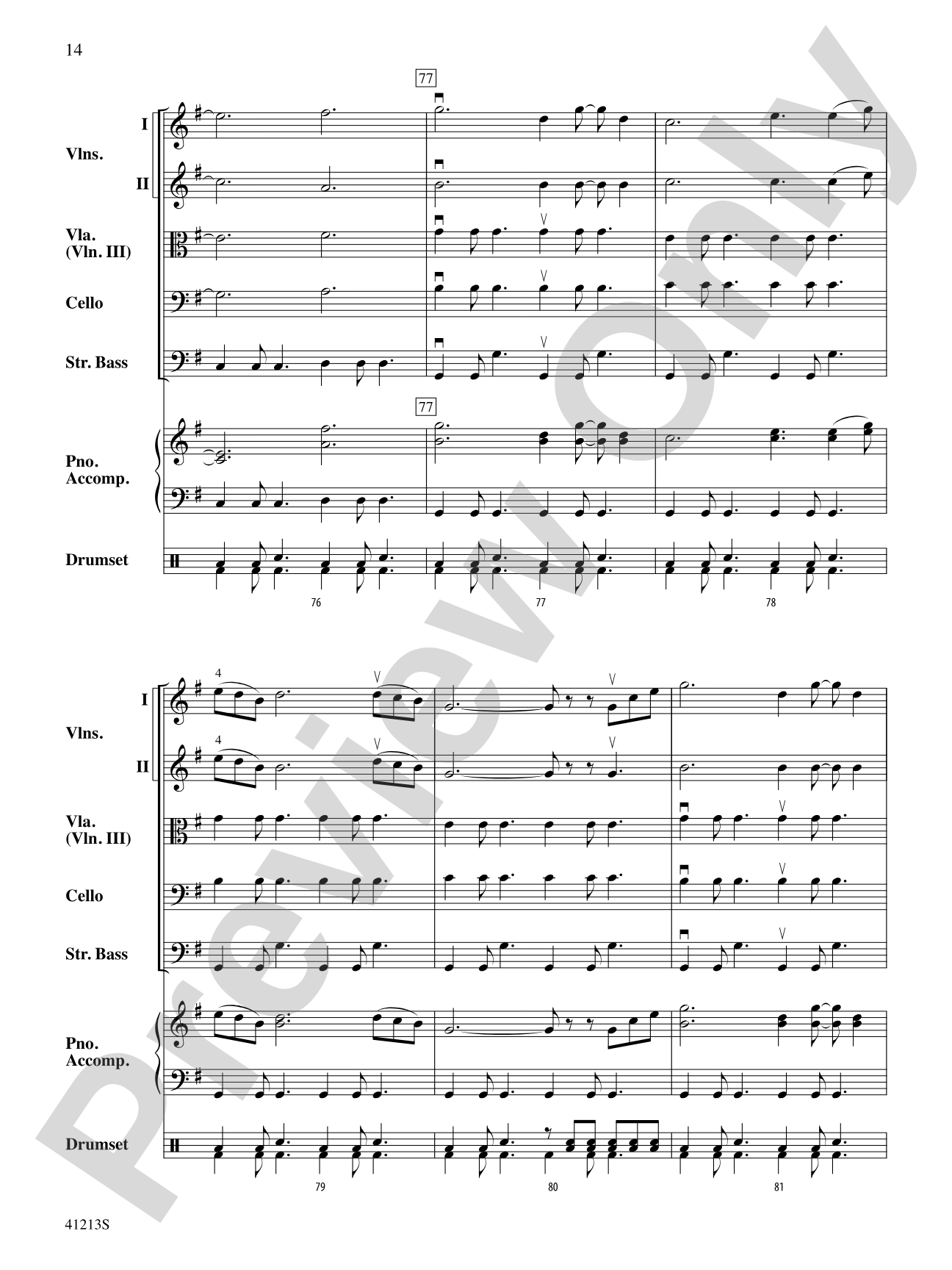 Carry On: String Orchestra Conductor Score & Parts