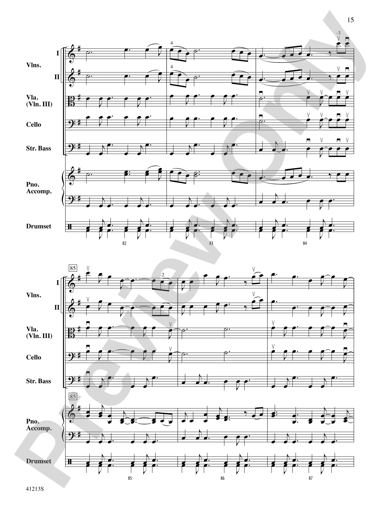 Carry On: String Orchestra Conductor Score & Parts