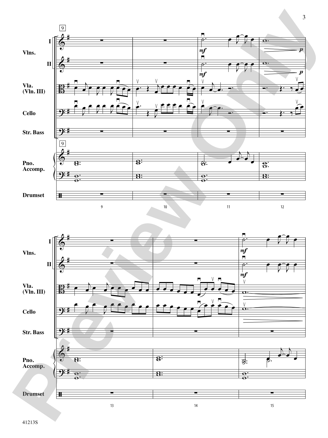 Carry On: String Orchestra Conductor Score & Parts
