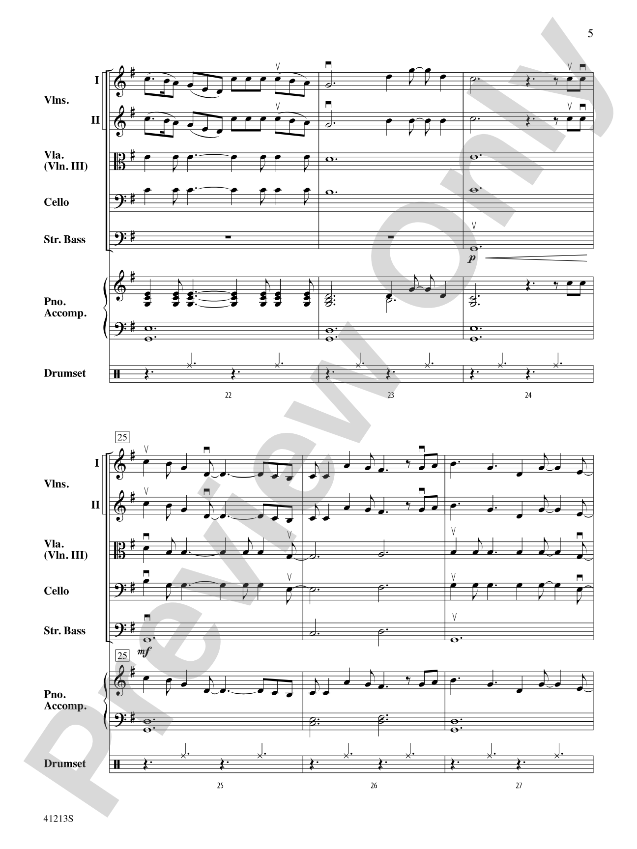 Carry On: String Orchestra Conductor Score & Parts