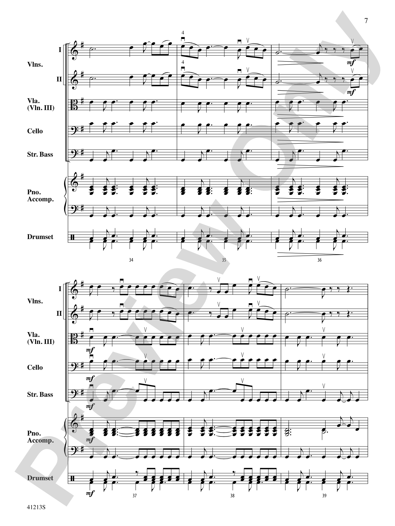 Carry On: String Orchestra Conductor Score & Parts