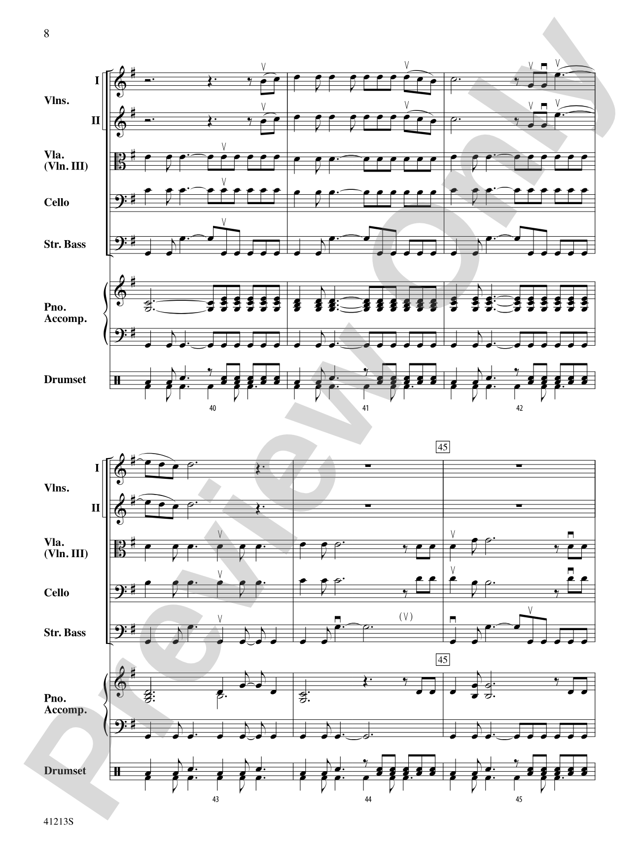 Carry On: String Orchestra Conductor Score & Parts