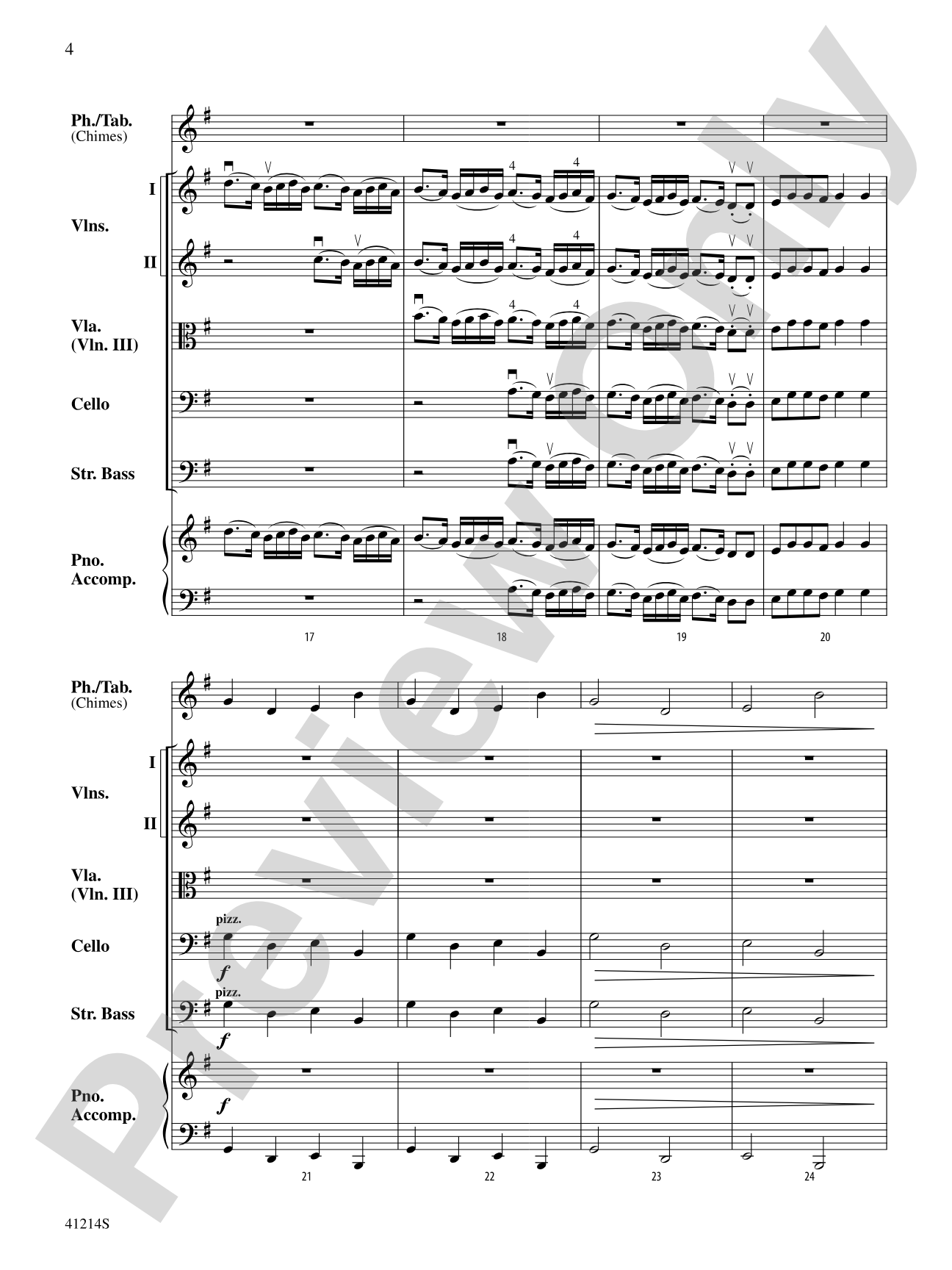 Christmas Bells for Smart Phone or Tablet: String Orchestra Conductor Score & Parts