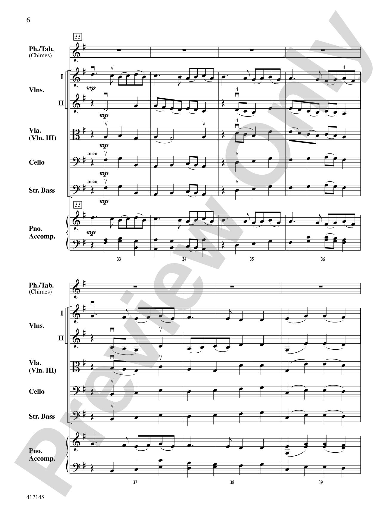 Christmas Bells for Smart Phone or Tablet: String Orchestra Conductor Score & Parts