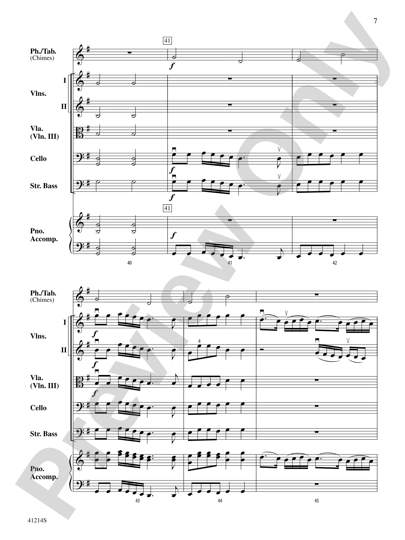 Christmas Bells for Smart Phone or Tablet: String Orchestra Conductor Score & Parts