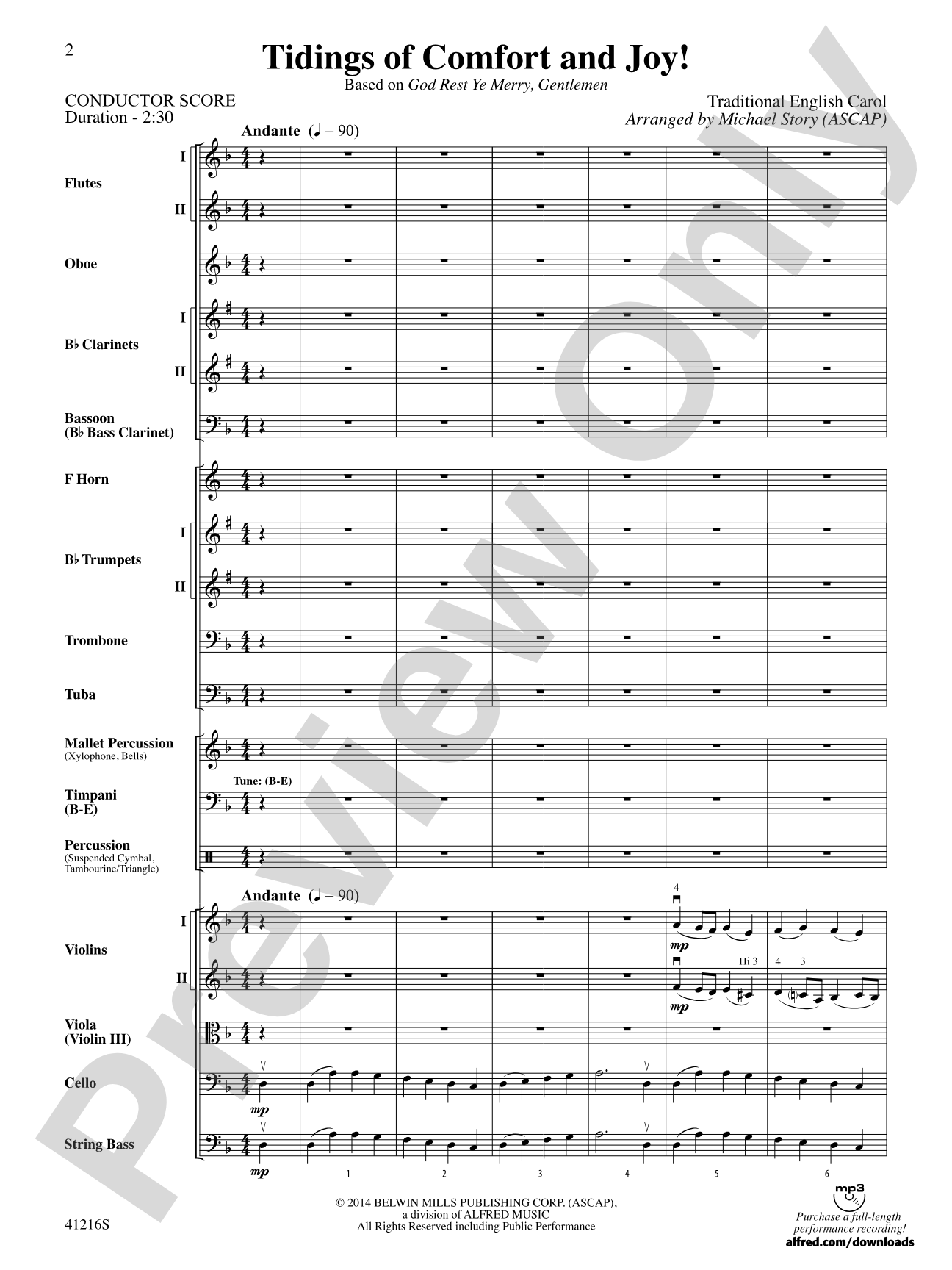 Tidings of Comfort and Joy!: Full Orchestra Conductor Score & Parts