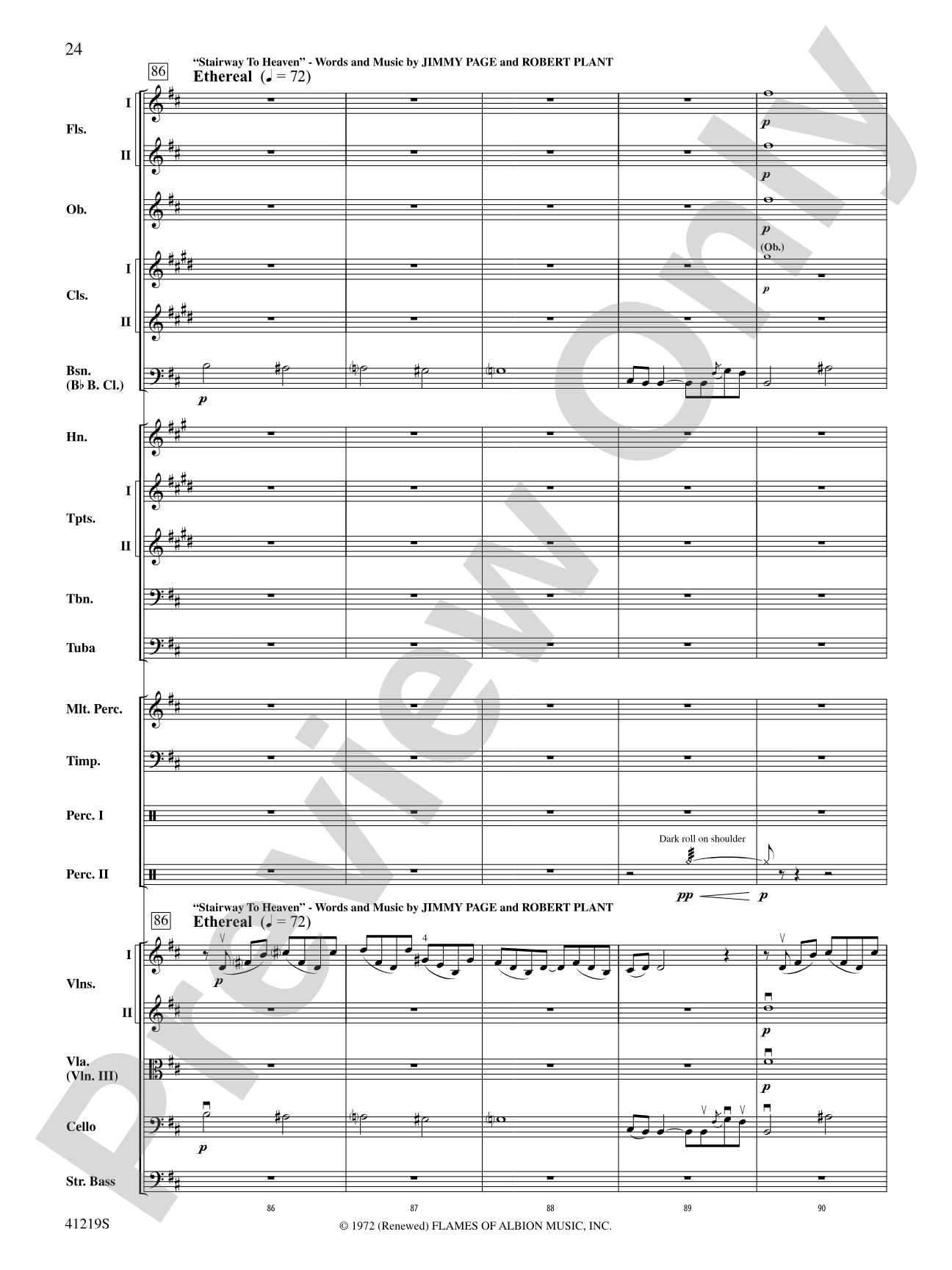 Led Zeppelin Reunion: Full Orchestra Conductor Score & Parts