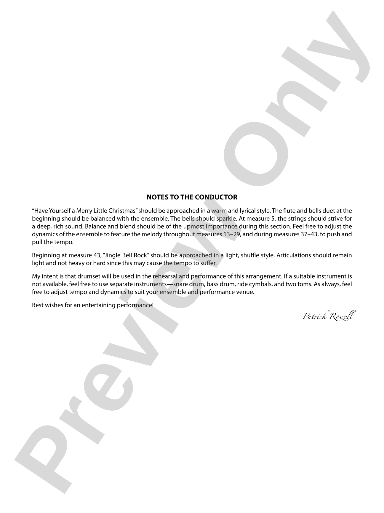 Holiday Mash-Up: Full Orchestra Conductor Score & Parts