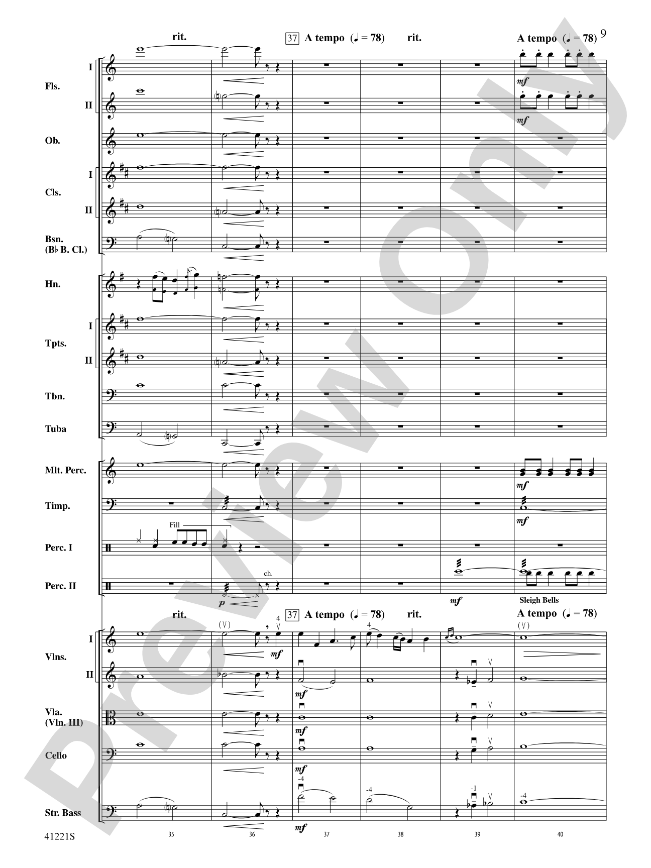 Holiday Mash-Up: Full Orchestra Conductor Score & Parts