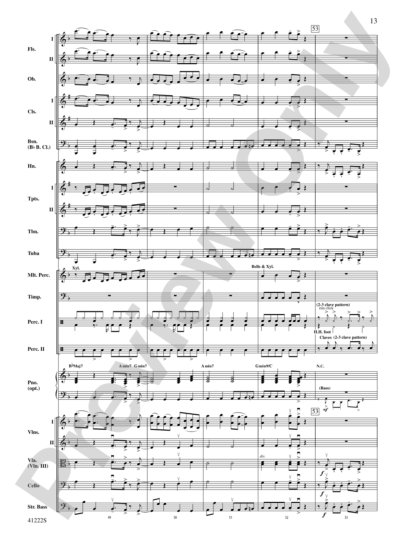 Treasure: Full Orchestra Conductor Score & Parts