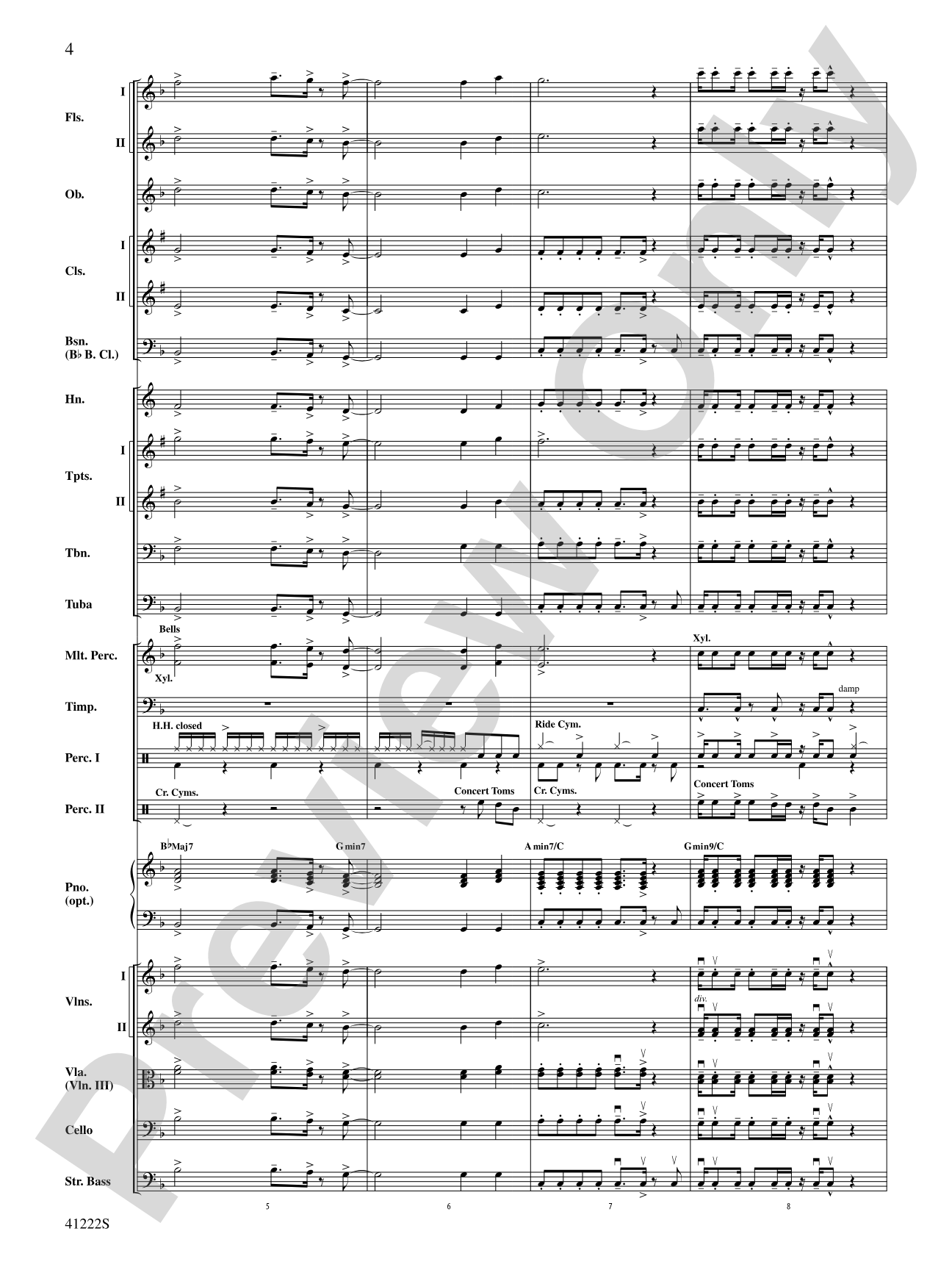 Treasure: Full Orchestra Conductor Score & Parts