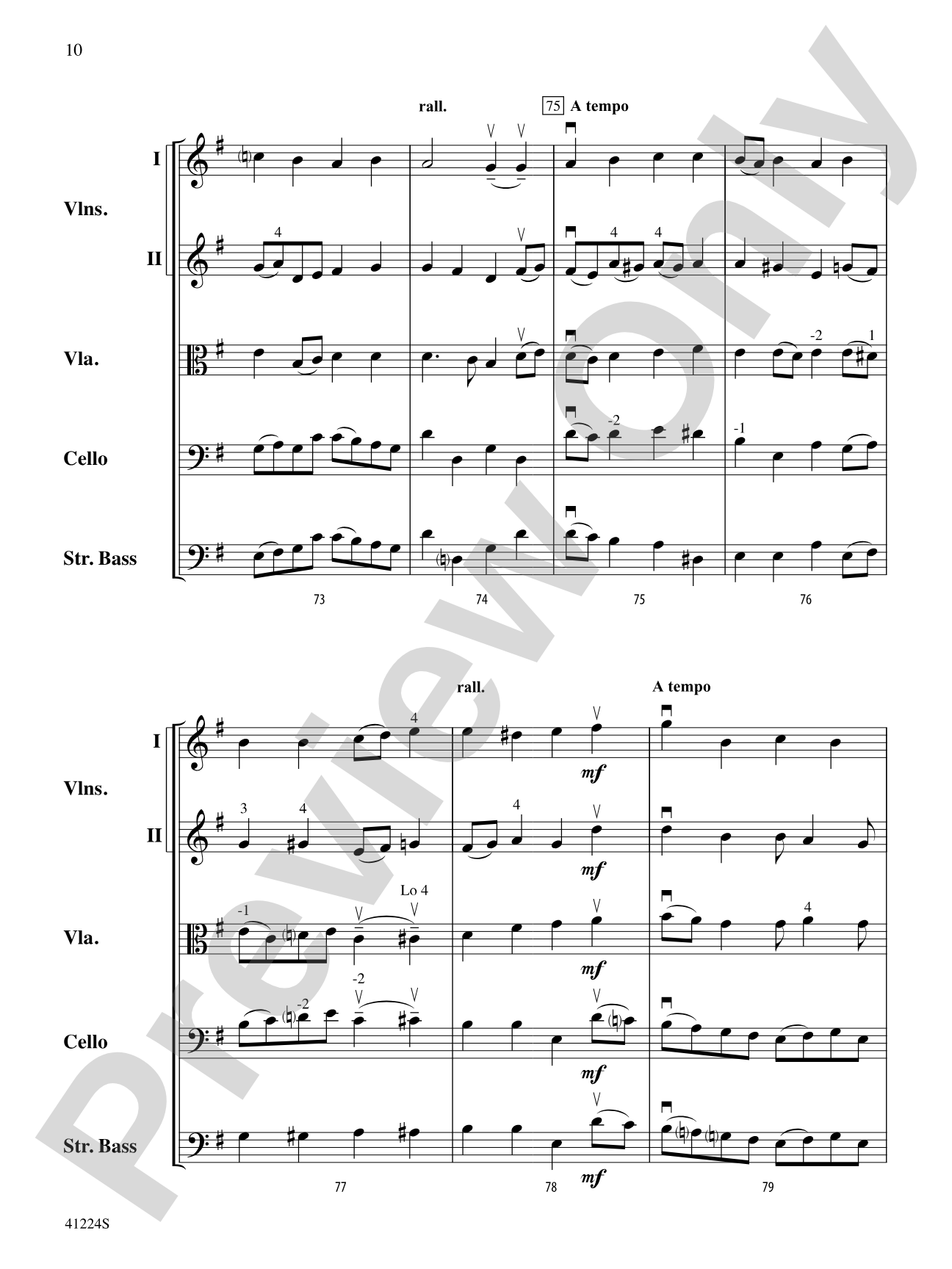 Winterfest: String Orchestra Conductor Score & Parts