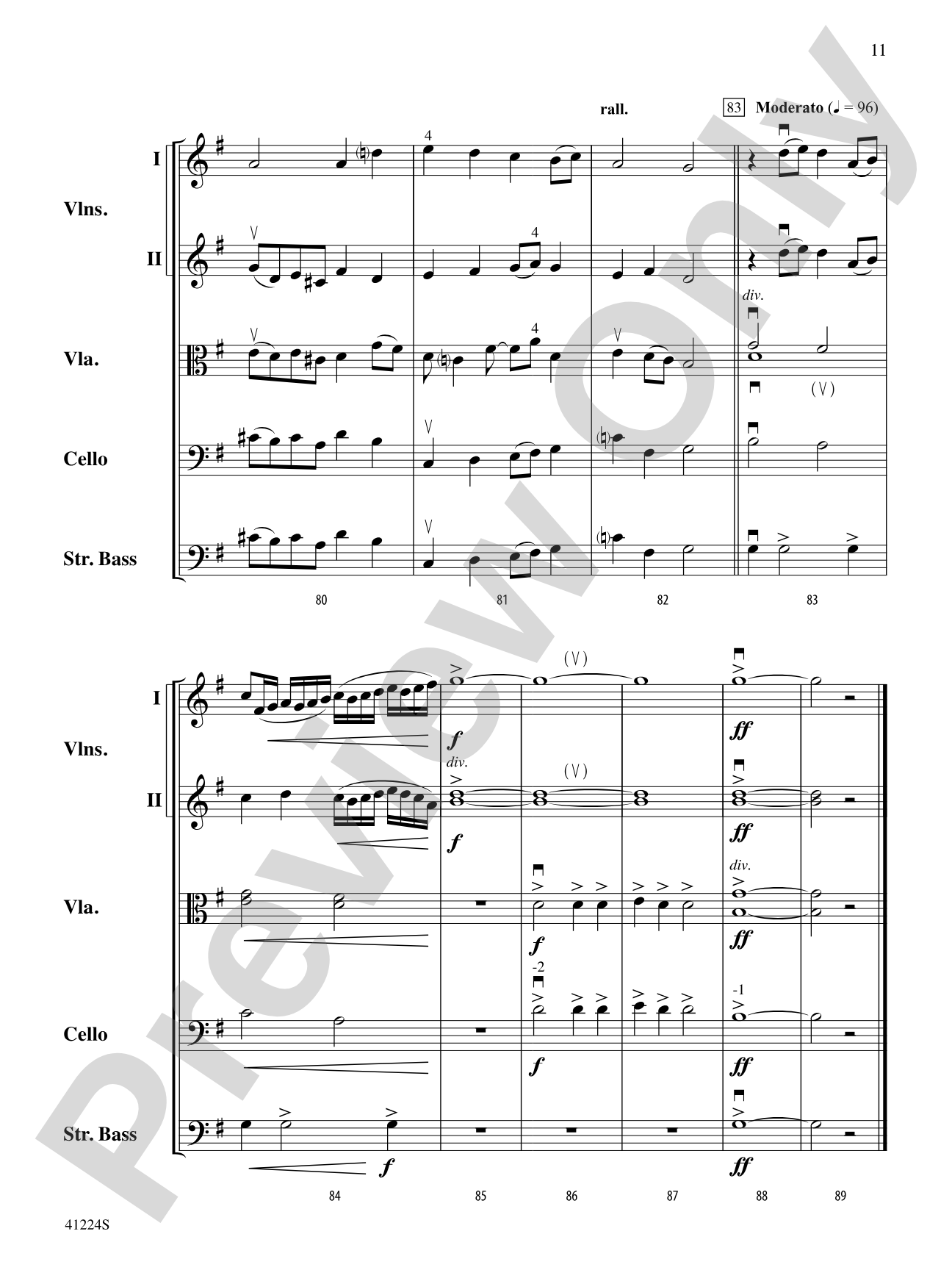 Winterfest: String Orchestra Conductor Score & Parts