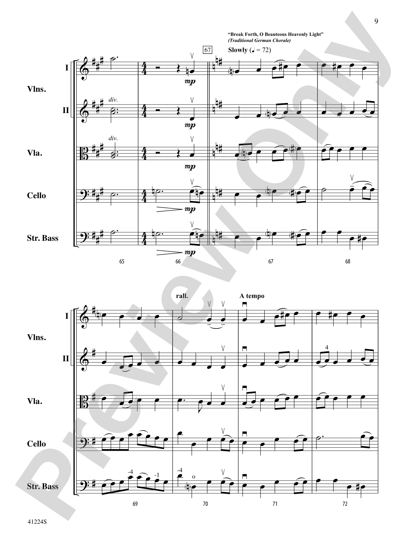 Winterfest: String Orchestra Conductor Score & Parts