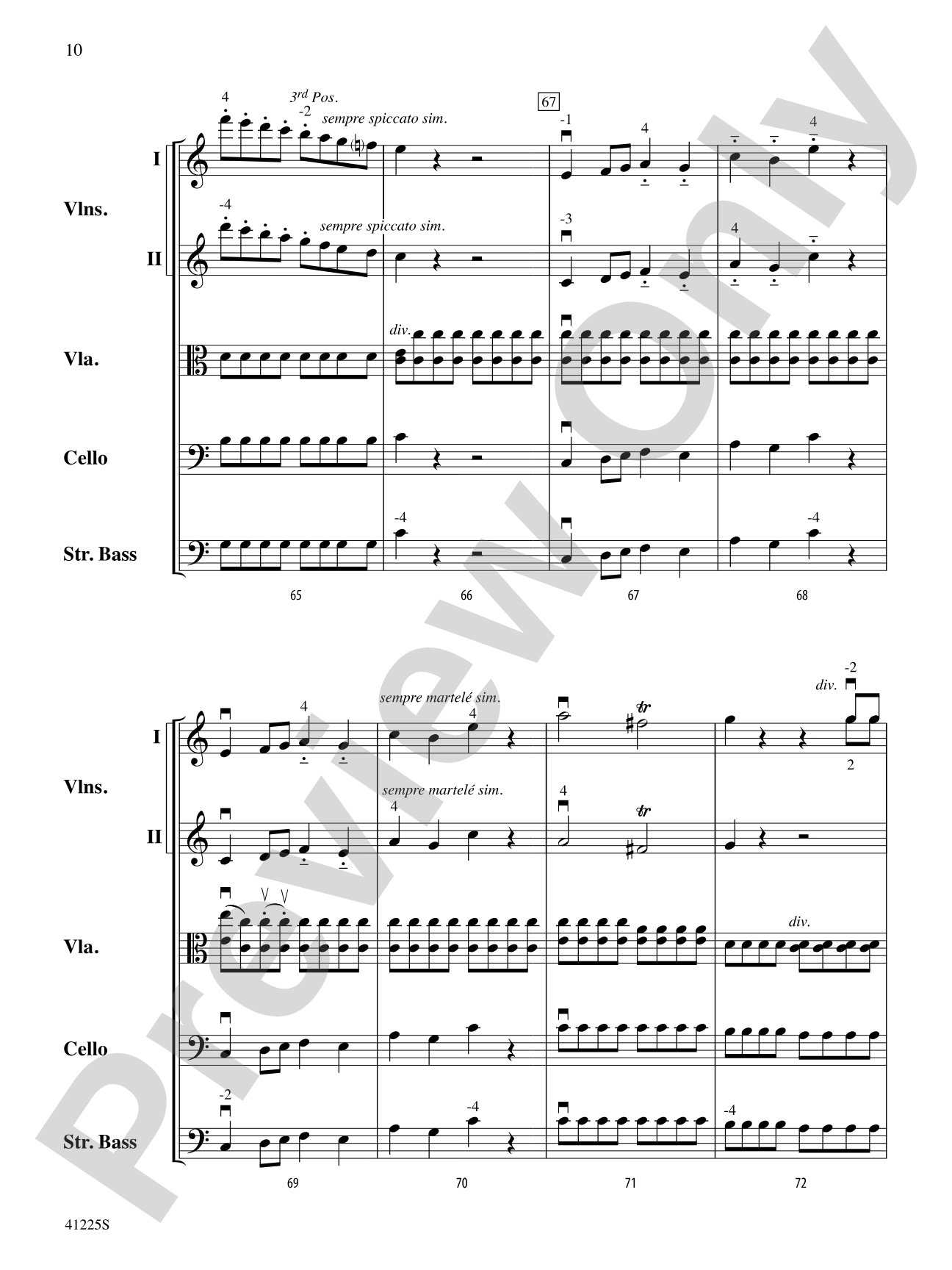 Sinfonia No. 9 in C Major: String Orchestra Conductor Score & Parts