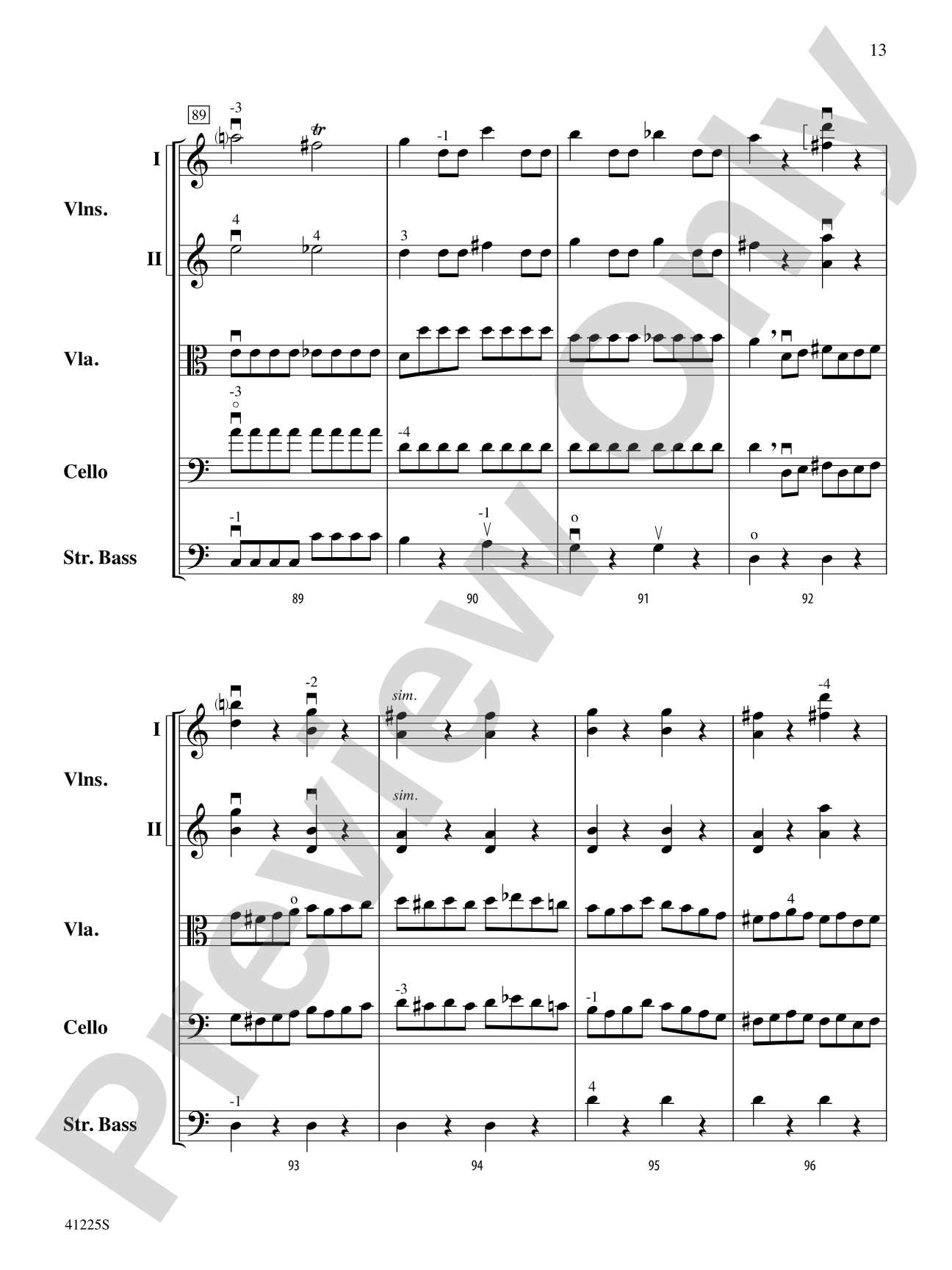 Sinfonia No. 9 in C Major: String Orchestra Conductor Score & Parts