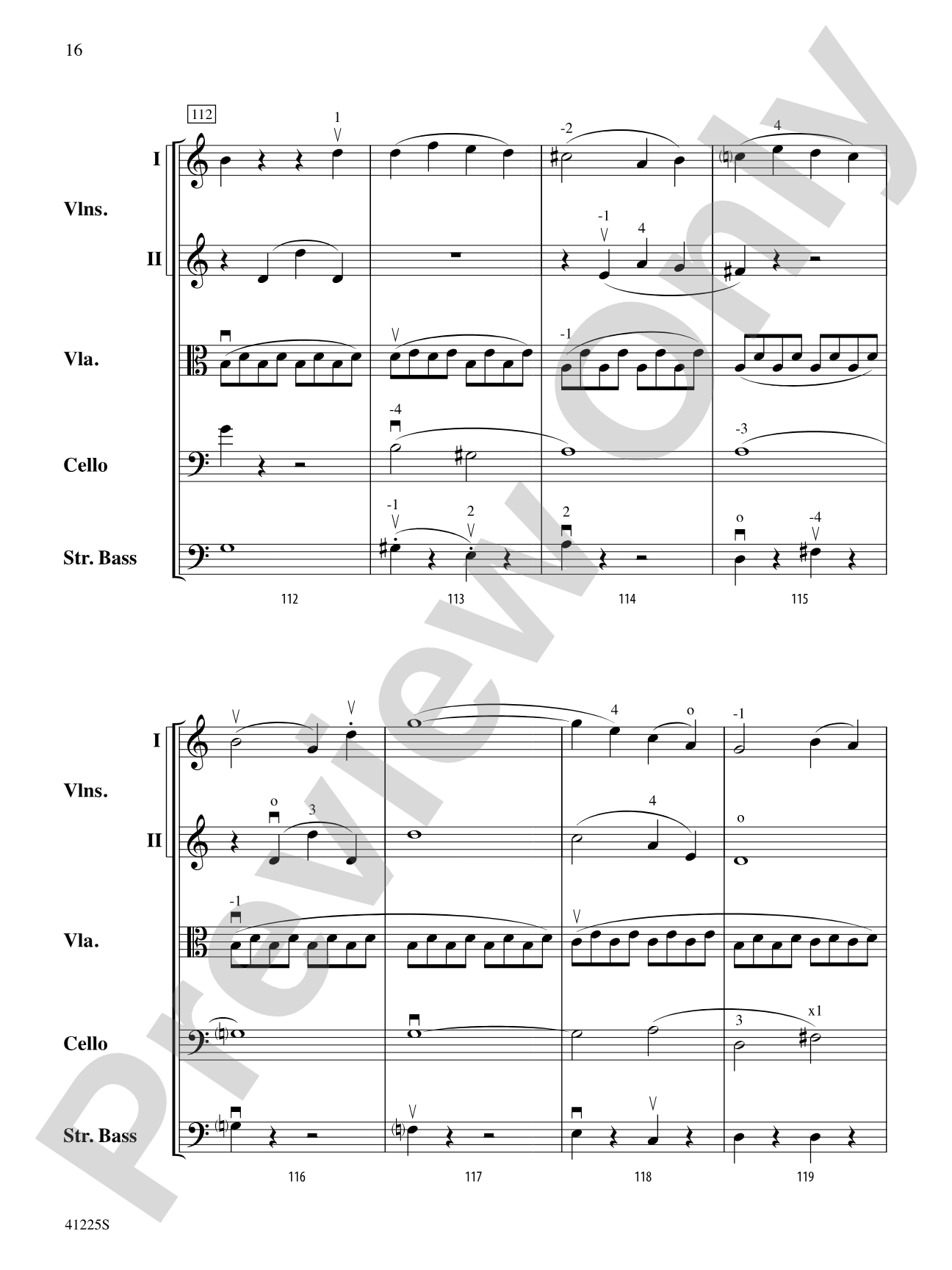 Sinfonia No. 9 in C Major: String Orchestra Conductor Score & Parts