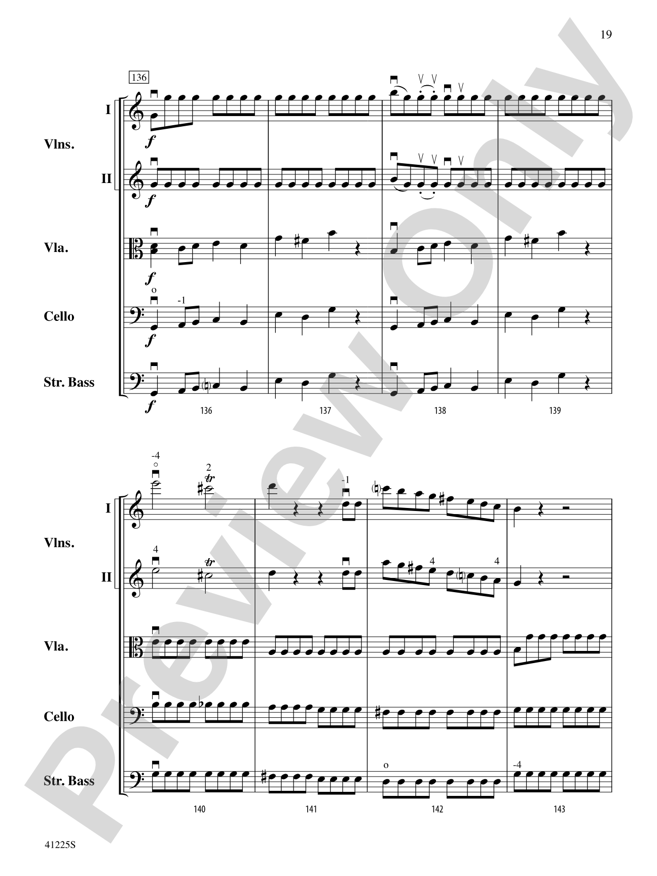 Sinfonia No. 9 in C Major: String Orchestra Conductor Score & Parts