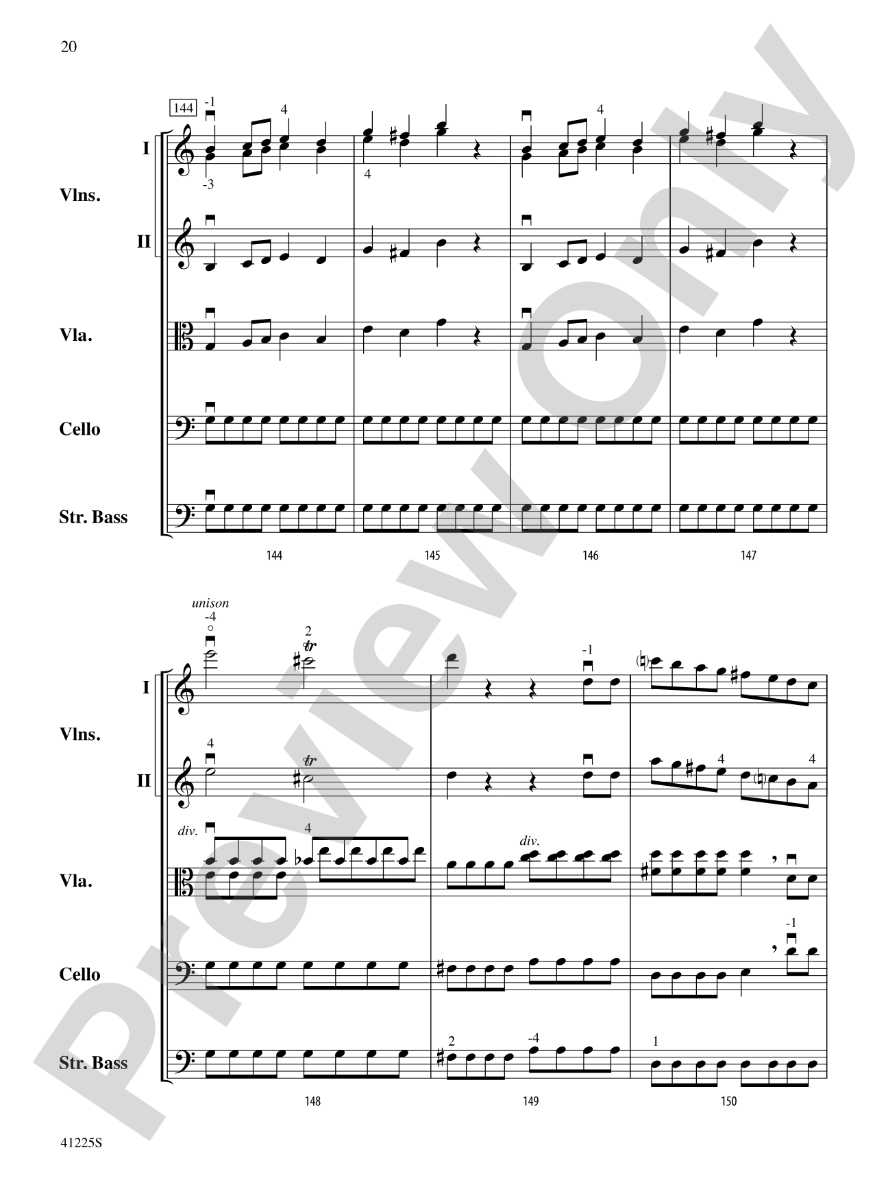 Sinfonia No. 9 in C Major: String Orchestra Conductor Score & Parts